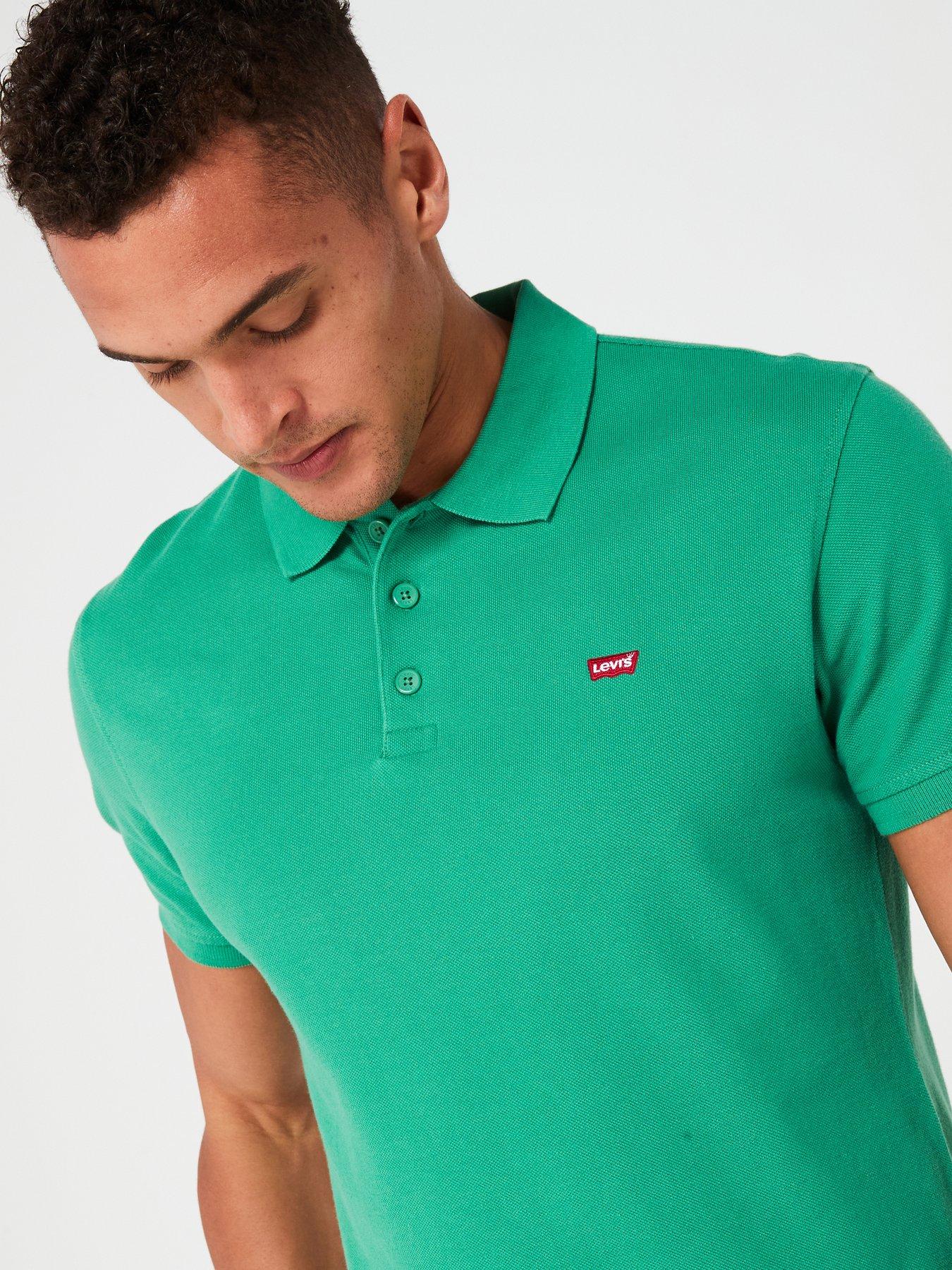  image of levis-housemark-polo-shirt-green