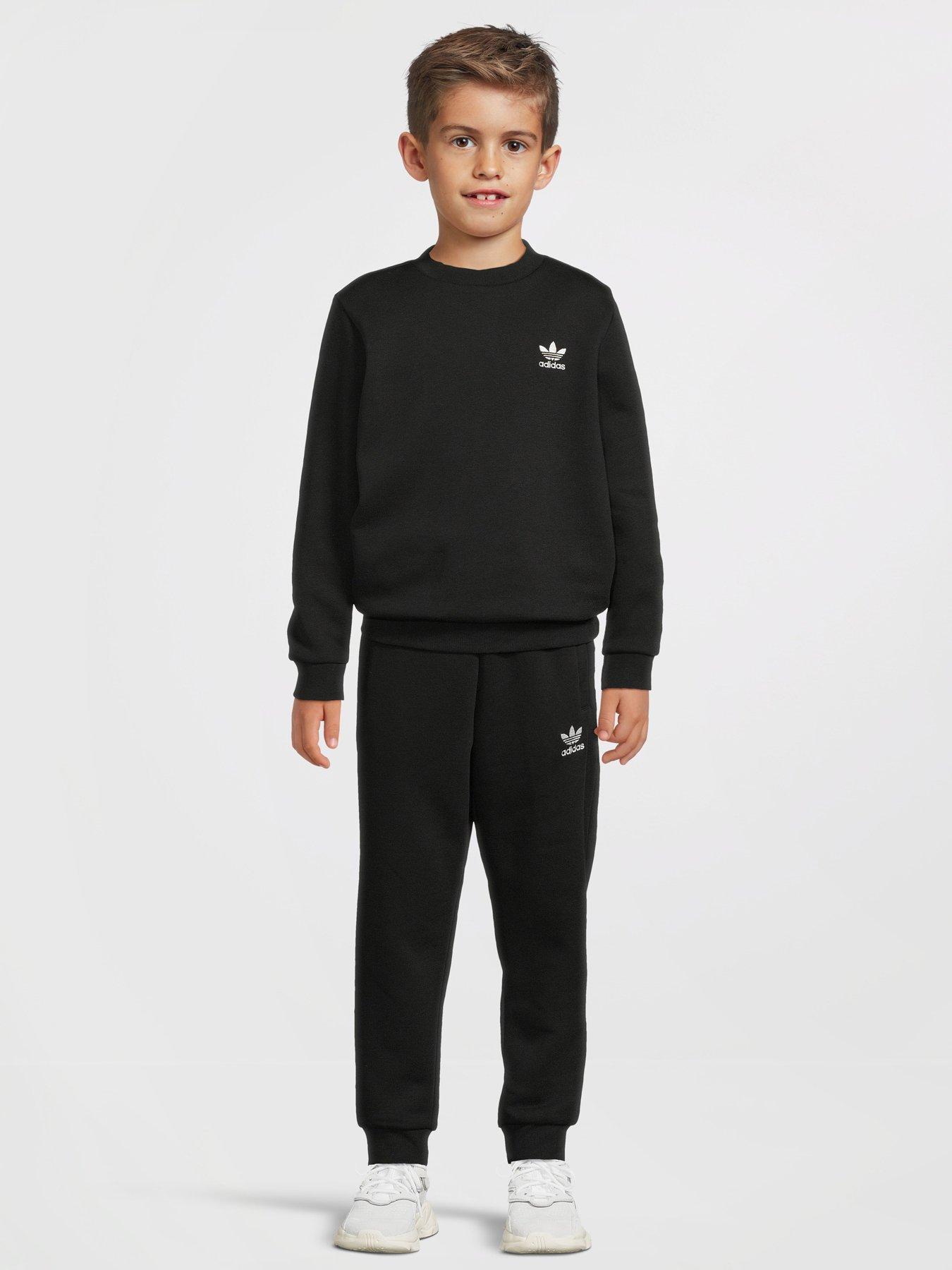 adidas-originals-kids-unisex-crew-tracksuit-black