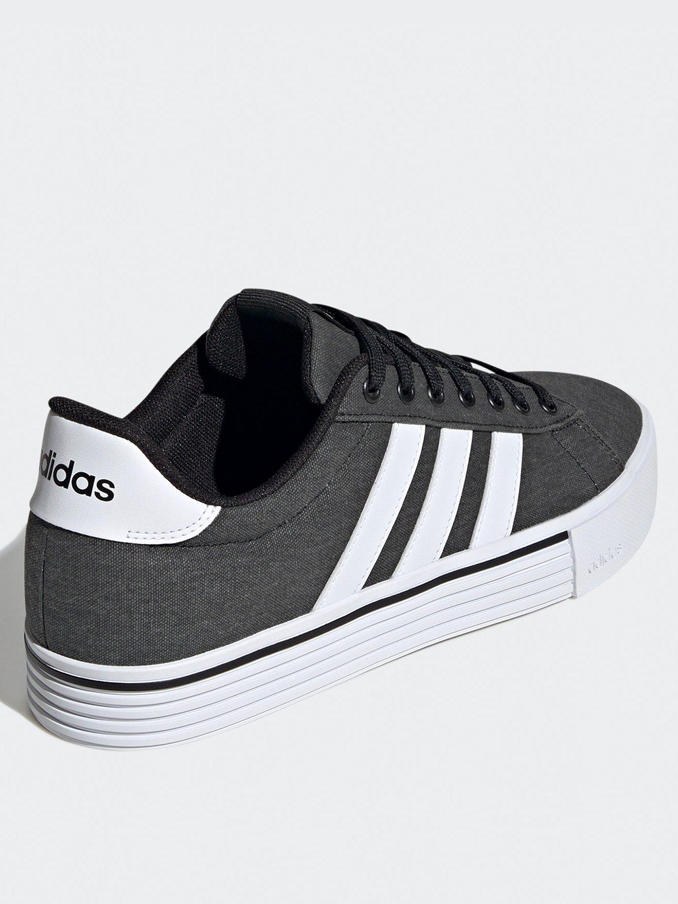  image of adidas-sportswear-mens-canvas-daily-40-trainers-blackwhite