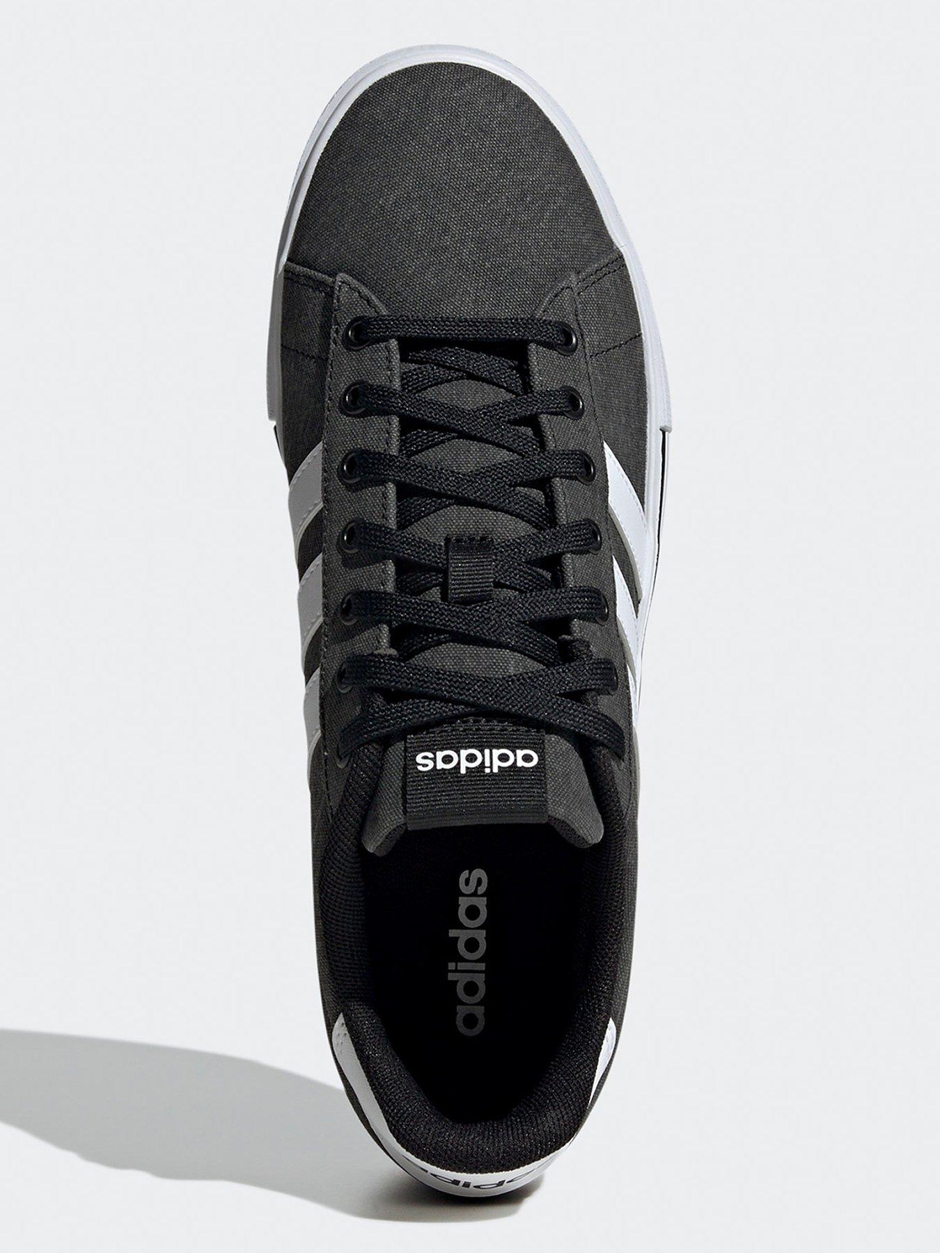  image of adidas-sportswear-mens-canvas-daily-40-trainers-blackwhite