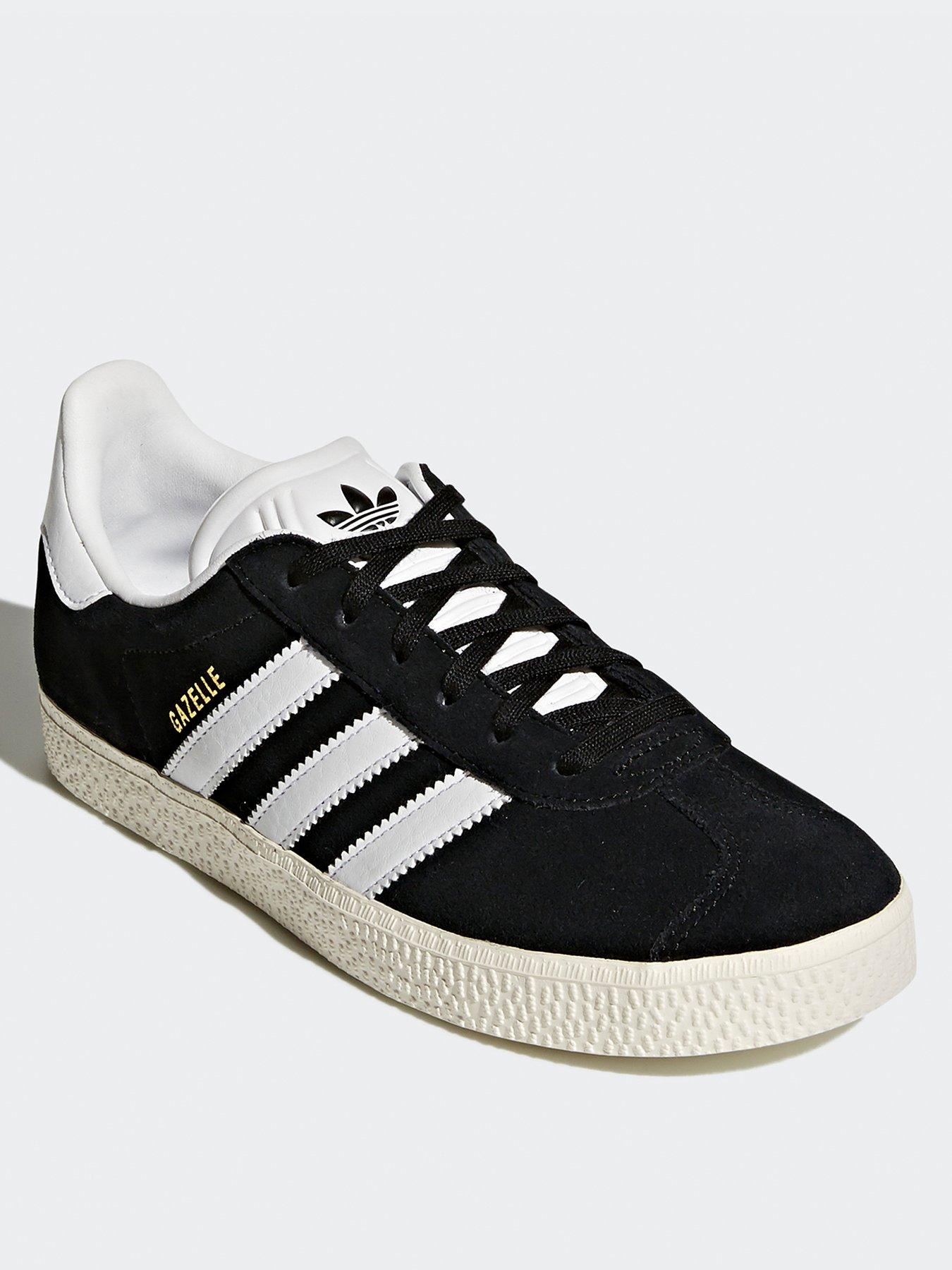 Adidas originals gazelle trainers in black online