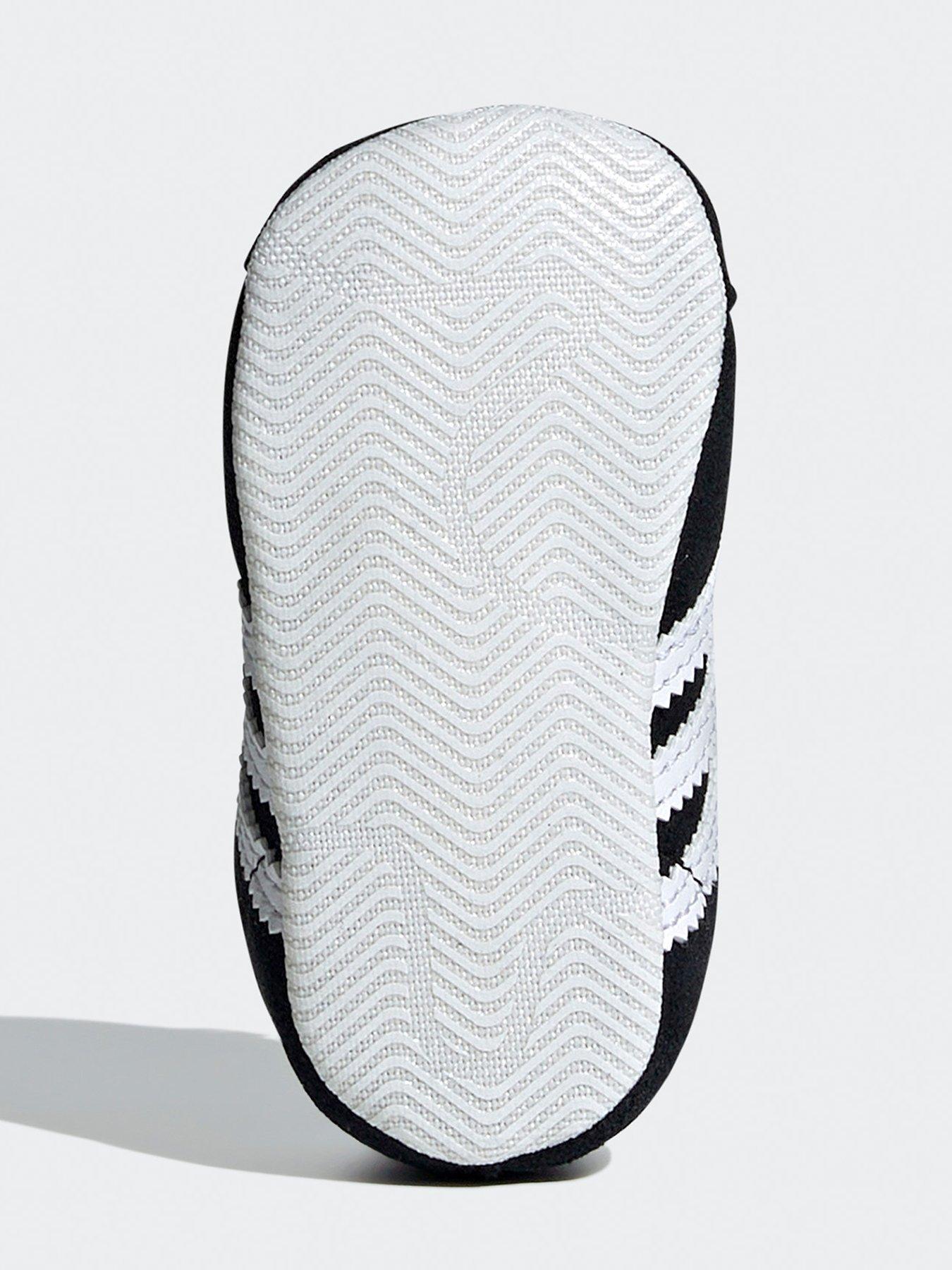  image of adidas-originals-baby-gazelle-crib-trainers-blackwhite