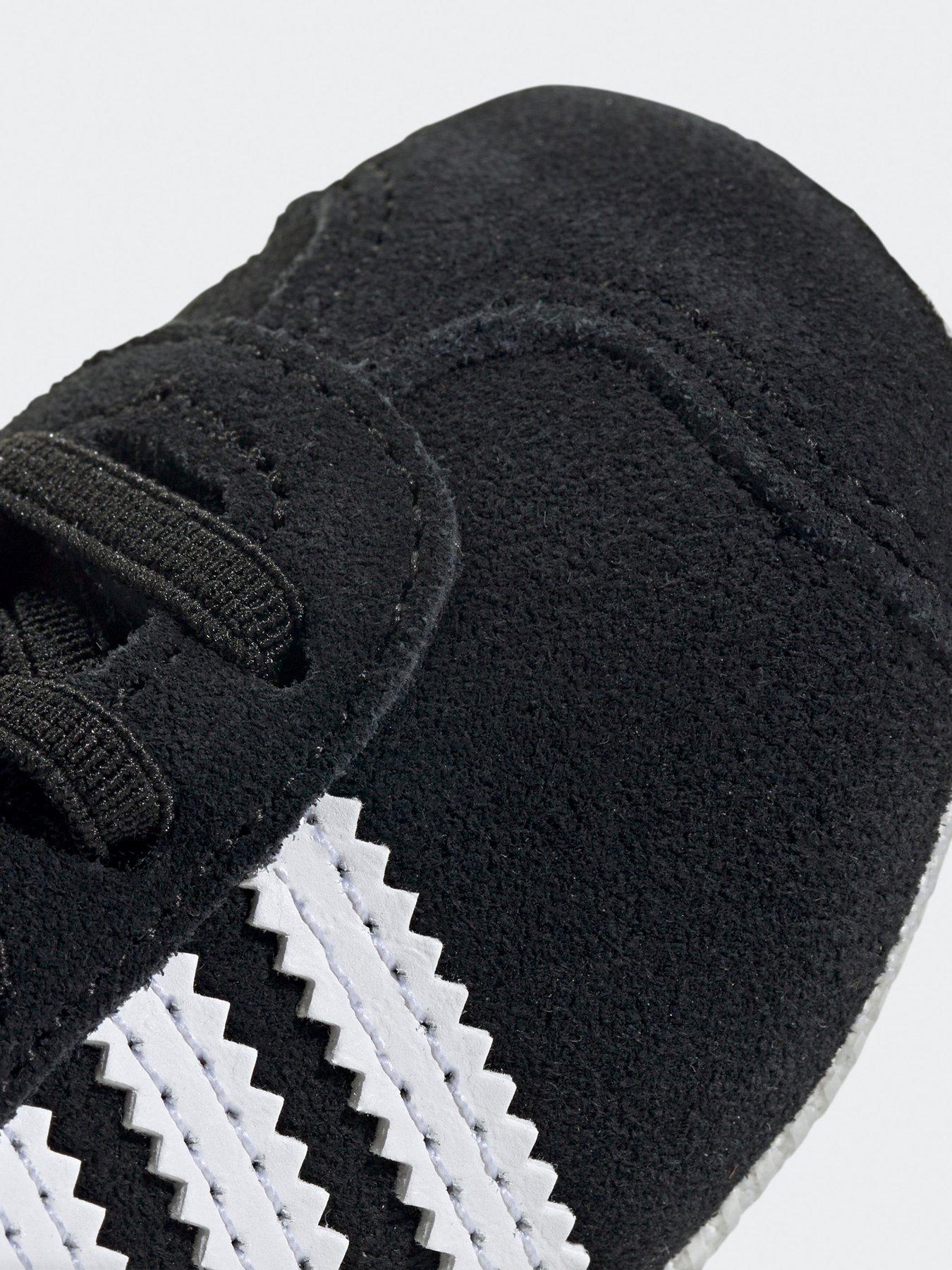  image of adidas-originals-baby-gazelle-crib-trainers-blackwhite