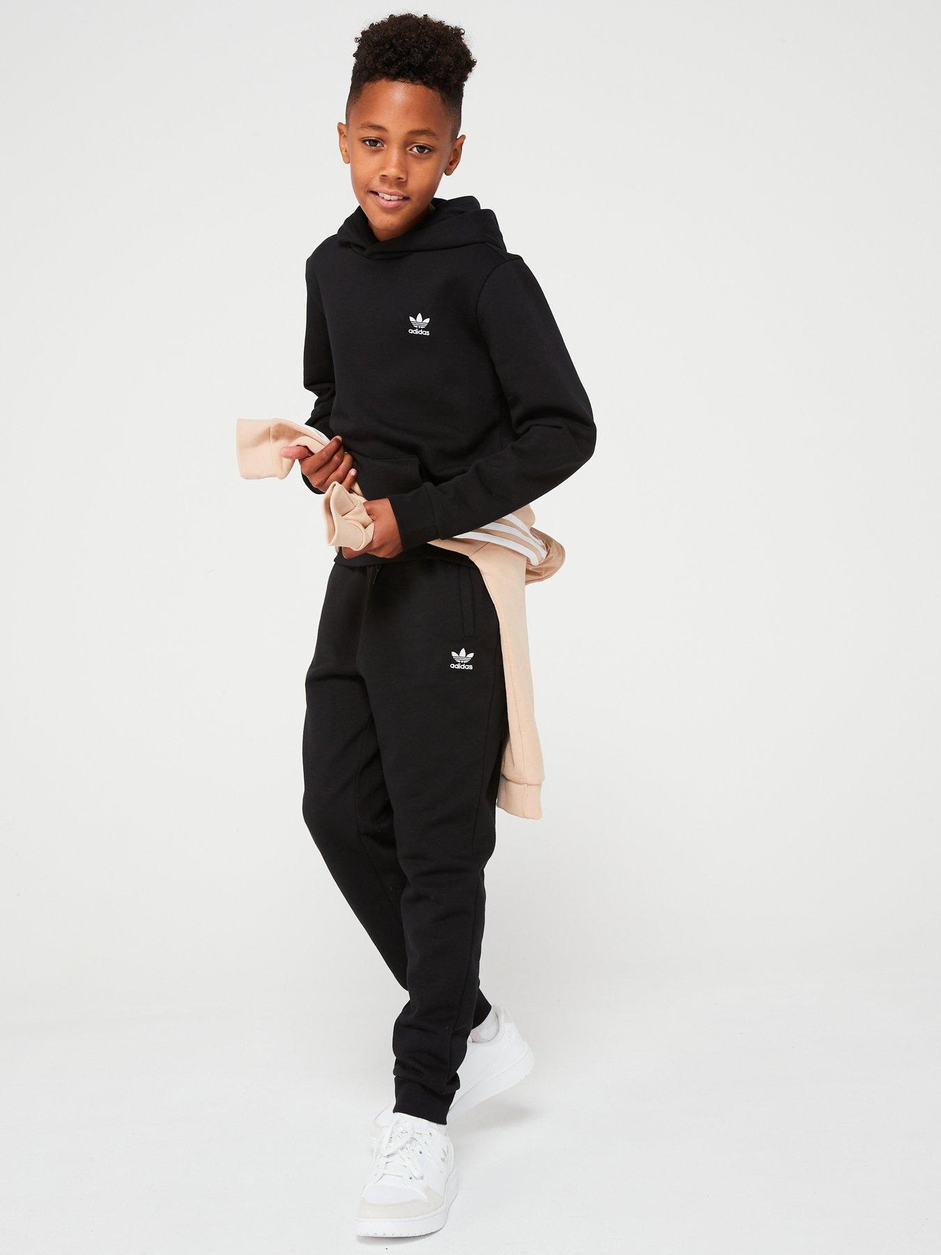  image of adidas-originals-older-unisex-overhead-hoodie-black