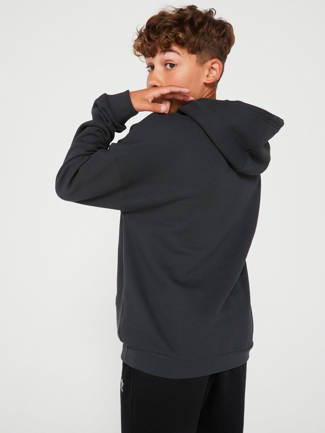 Image 2 of 6 of adidas Originals Junior Kids Hoodie - Dark Grey