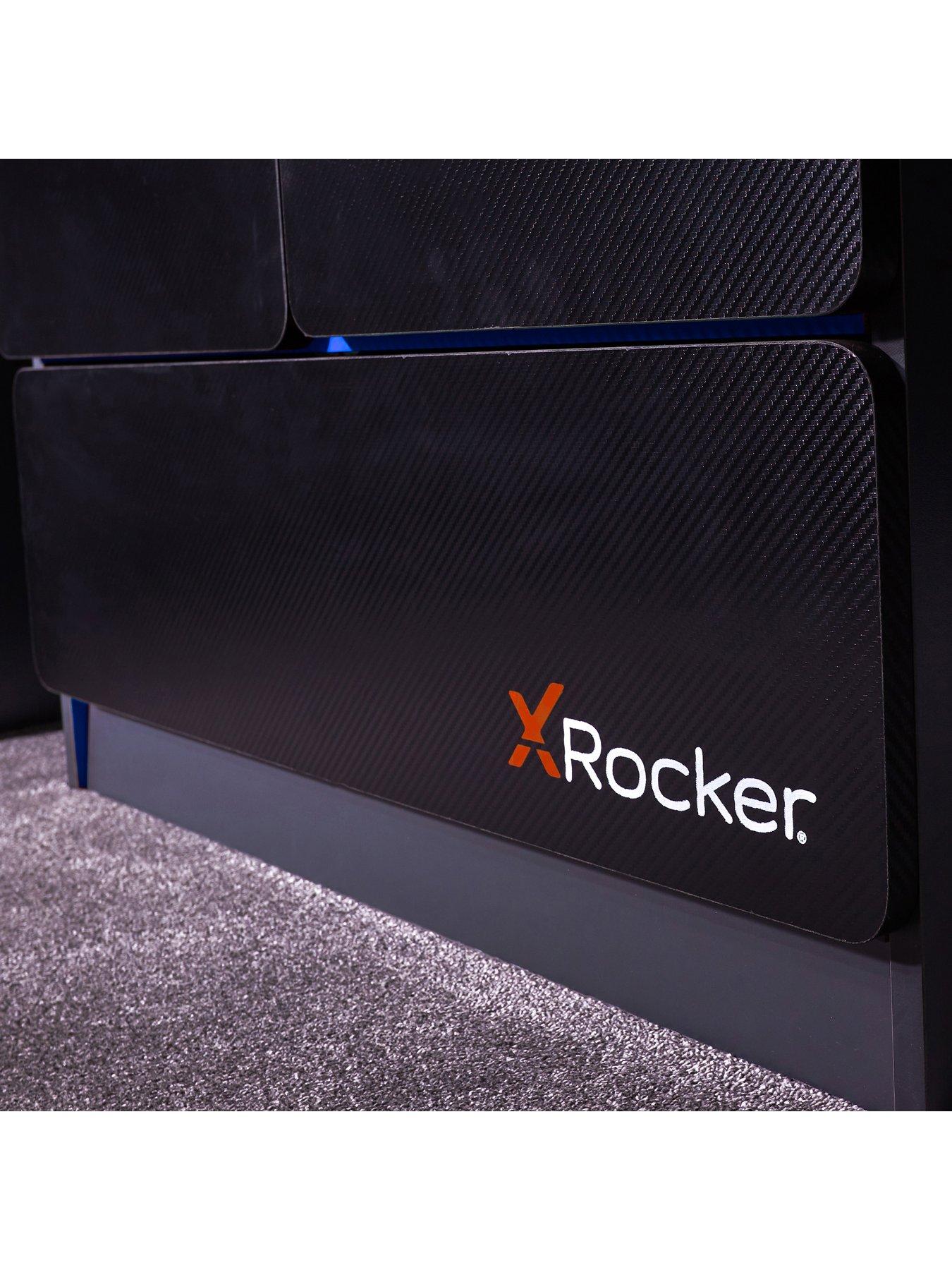 X Rocker Carbon-tek 2 Door Wardrobe with Neo Fibre LED Lighting ...