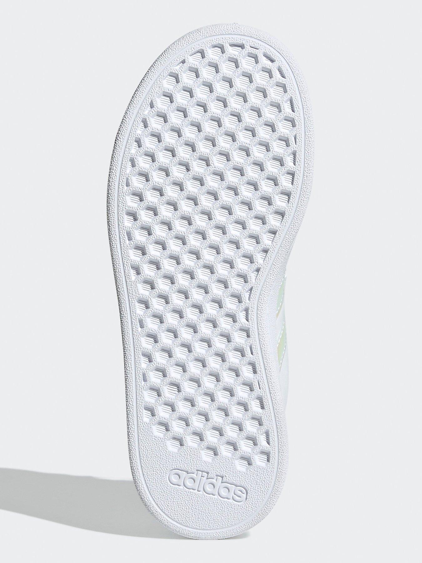 Image 5 of 7 of adidas Sportswear Kid's Grand Court 2.0 Elasticated Trainers - White/metallic