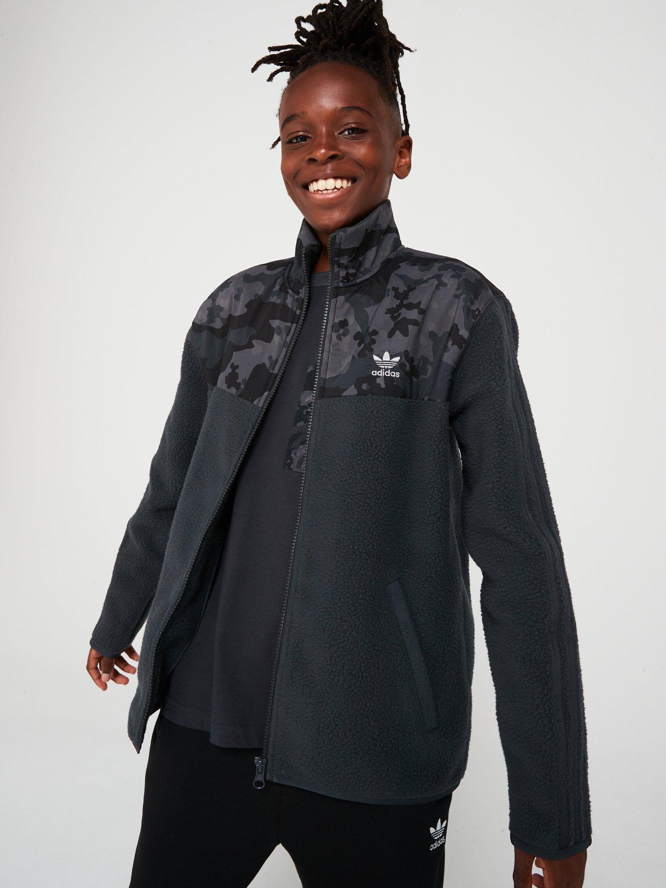 Image 5 of 6 of adidas Originals Junior Kids Fleece - Dark Grey