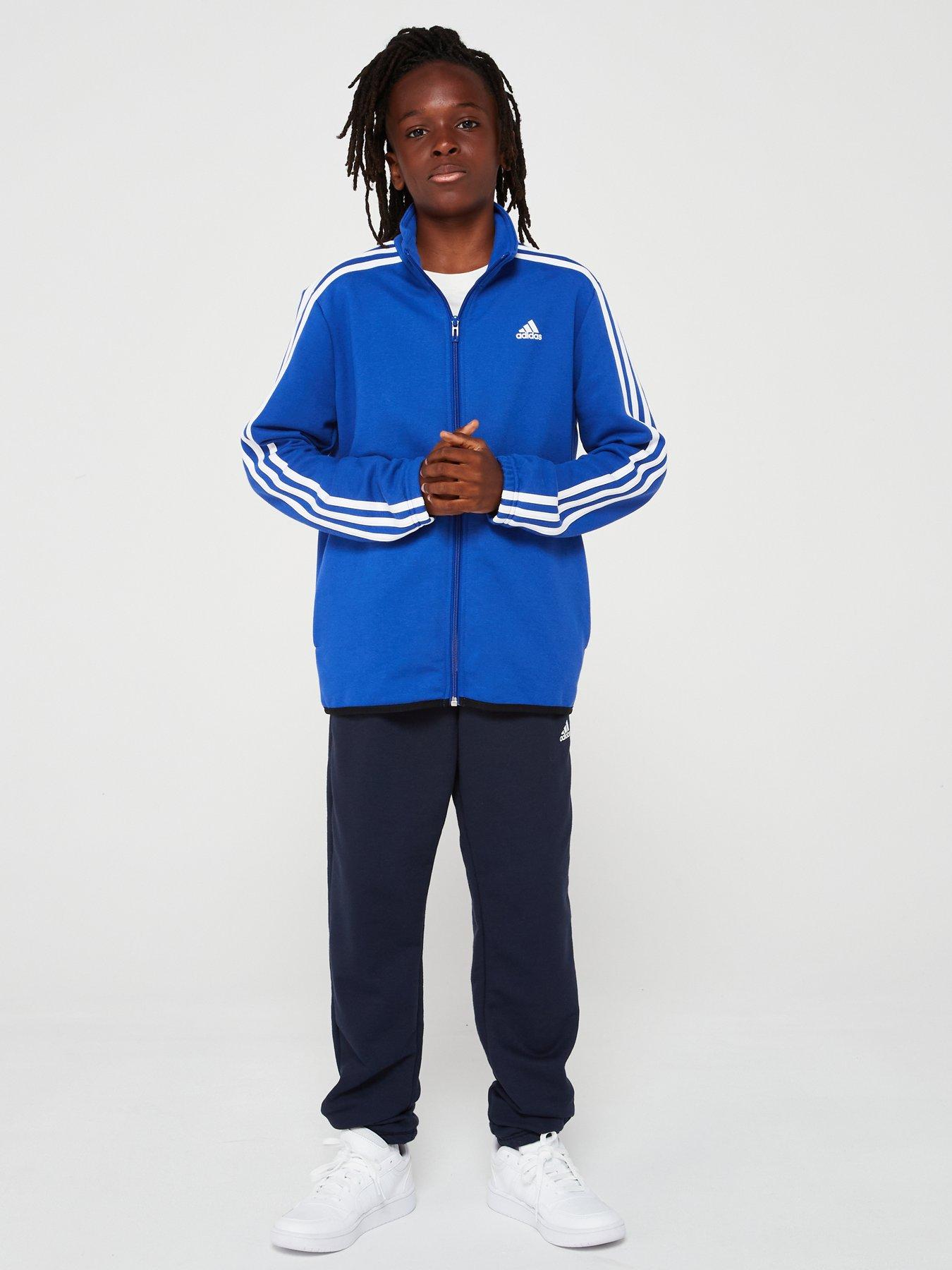 adidas Sportswear Junior Boys Essentials Tracksuit Blue littlewoods