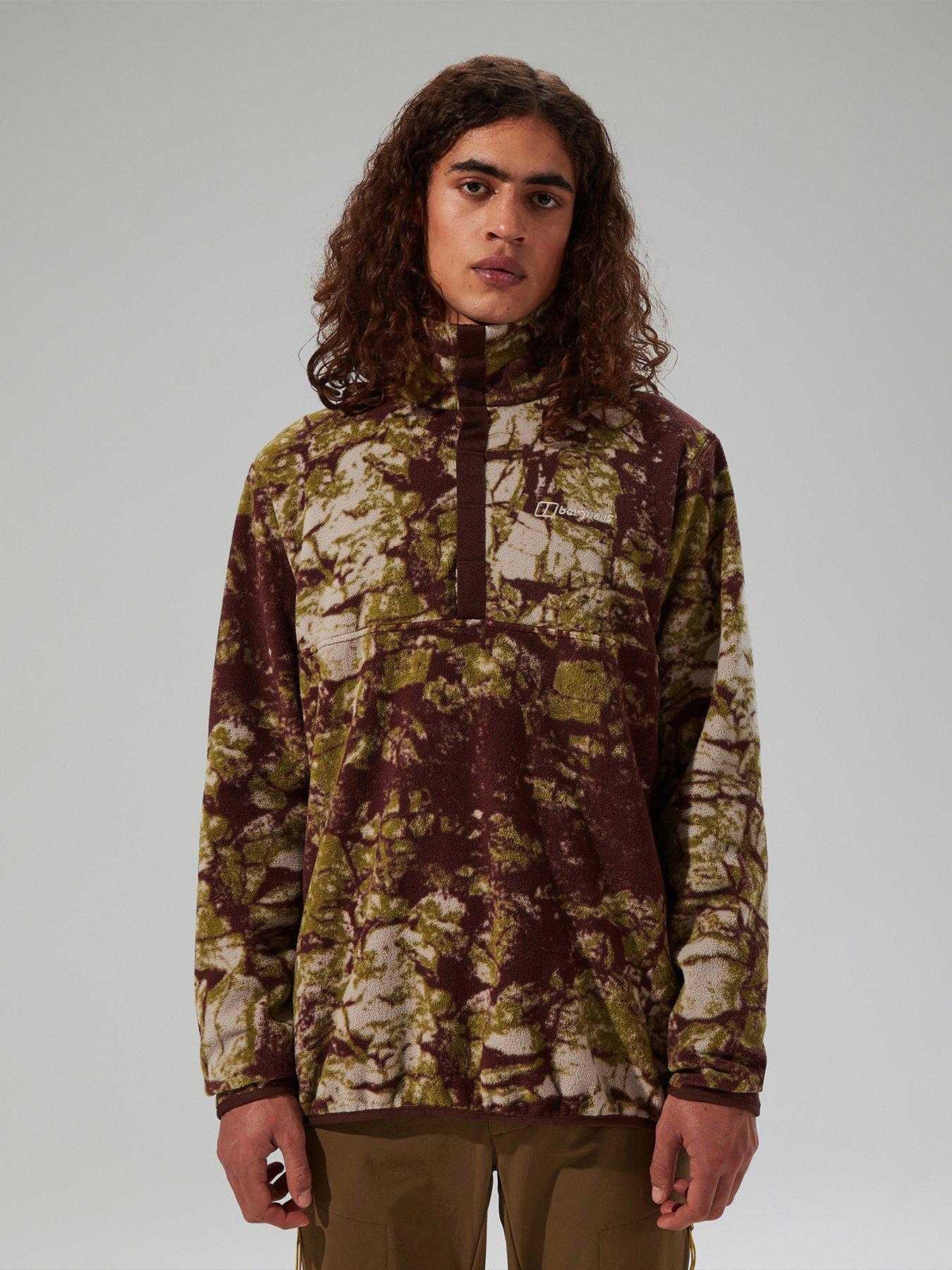 undefined Mens Felltop Snap Pullover - Grey