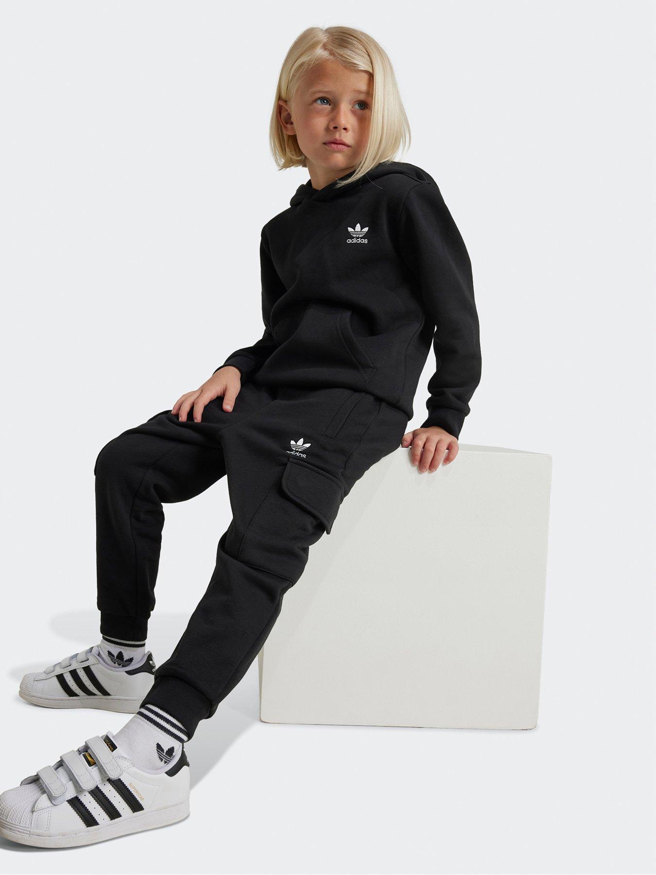 adidas-originals-unisex-kids-full-zip-hoodie-cargo-tracksuit-black