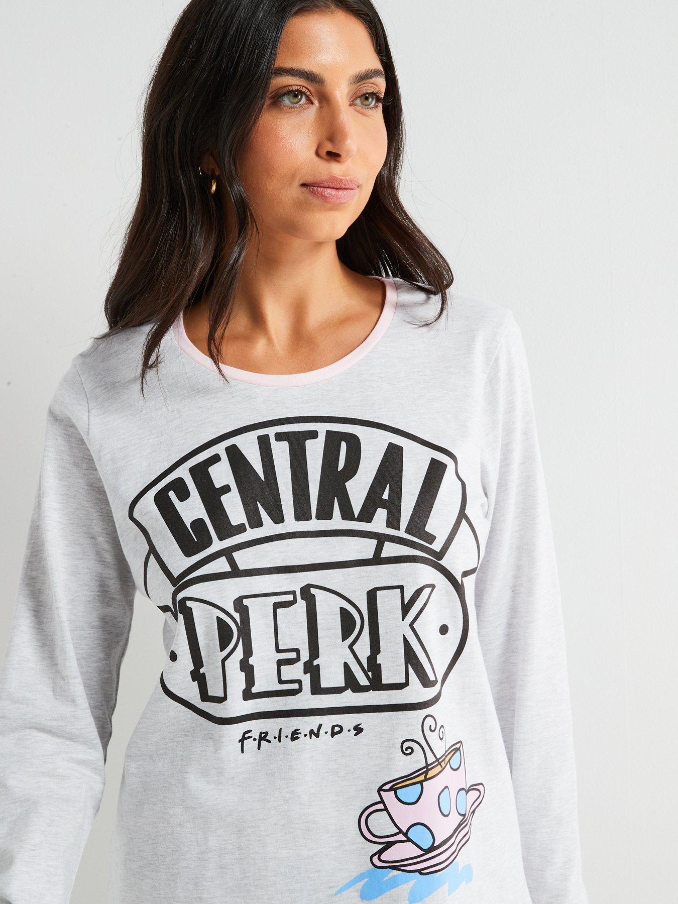  image of friends-central-perk-long-sleeve-pyjamas-white