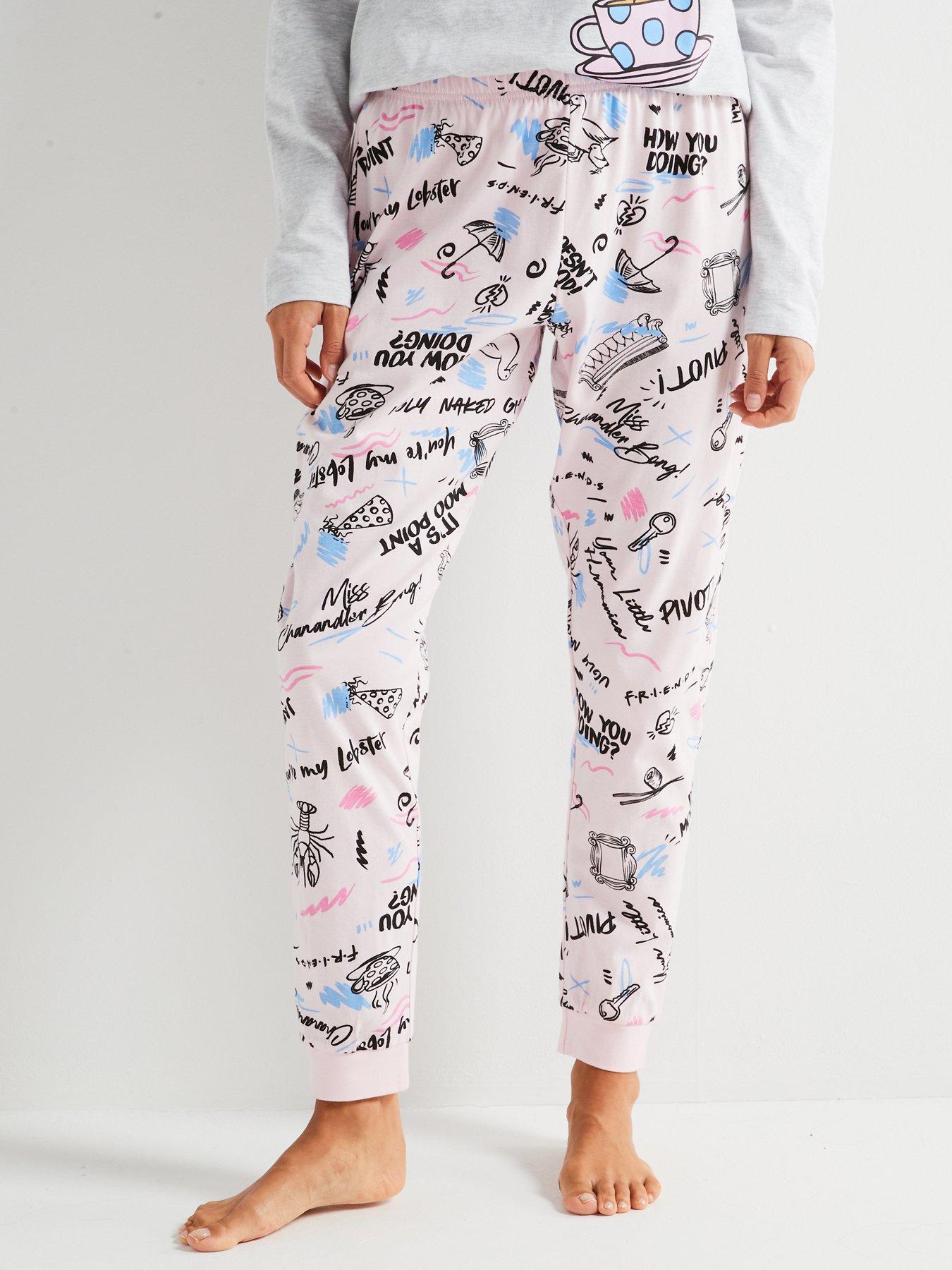  image of friends-central-perk-long-sleeve-pyjamas-white