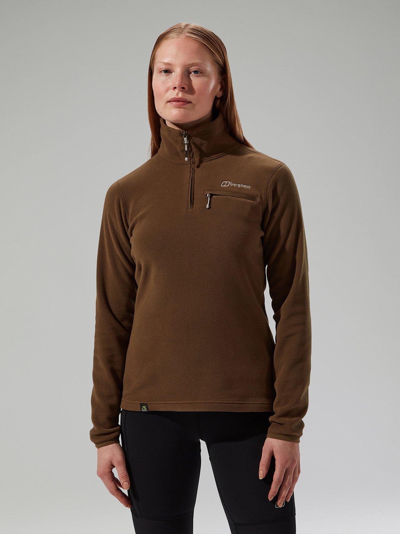 undefined Womens Prism 2.0 Micro Half Zip - Brown