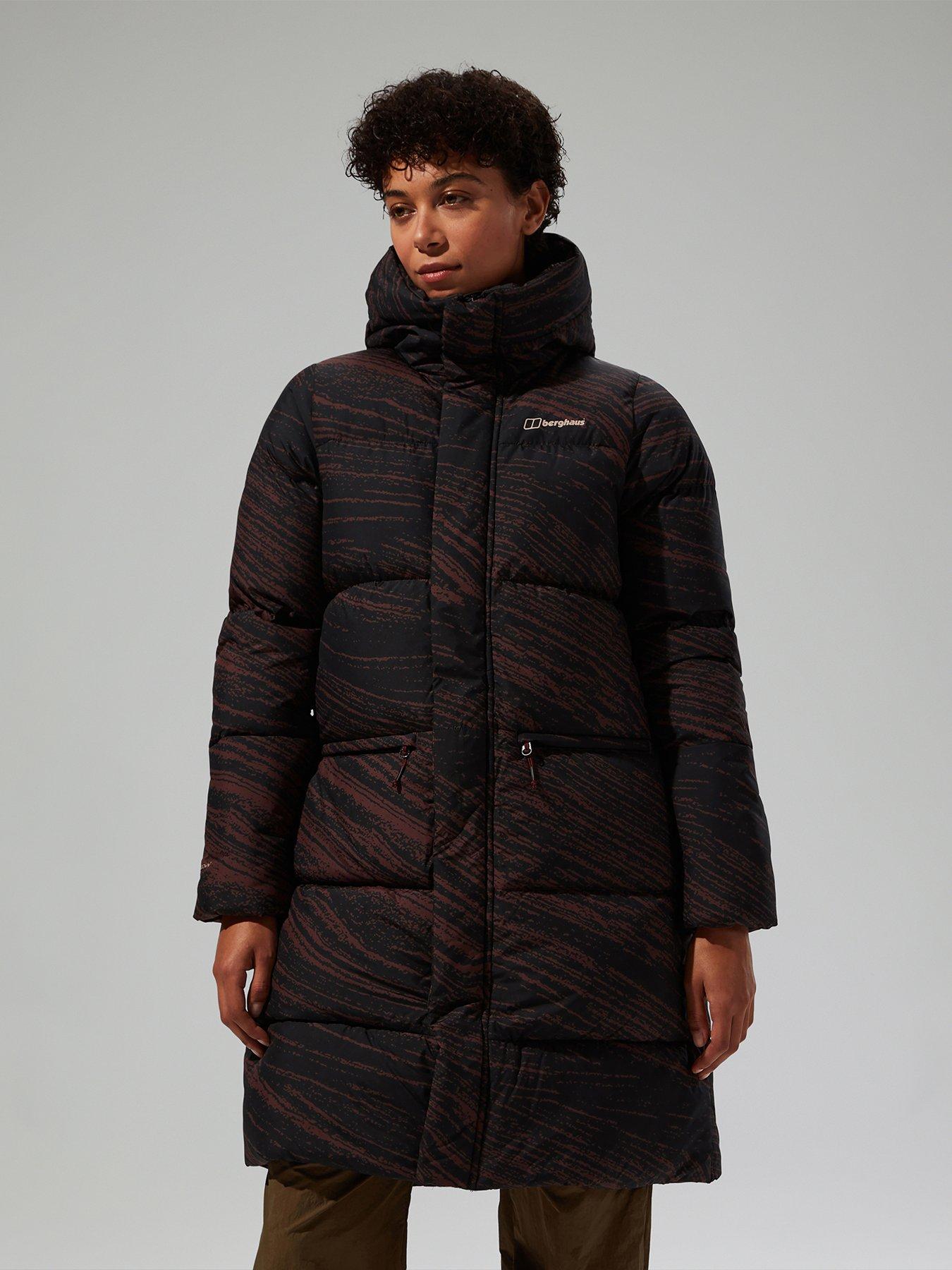 undefined Womens Combust Reflect Long Jacket - Brown