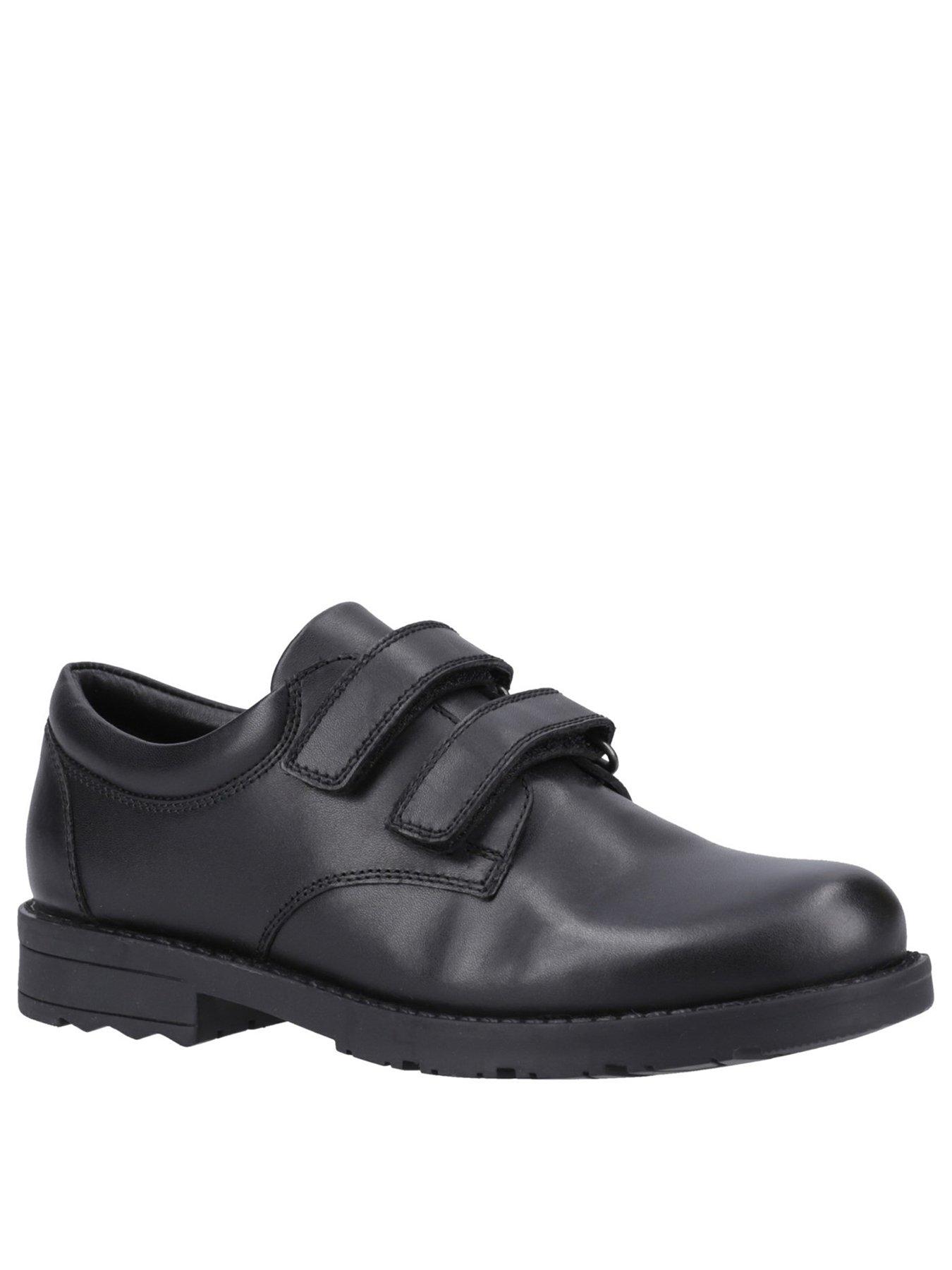  image of hush-puppies-barry-snr-school-shoe-black