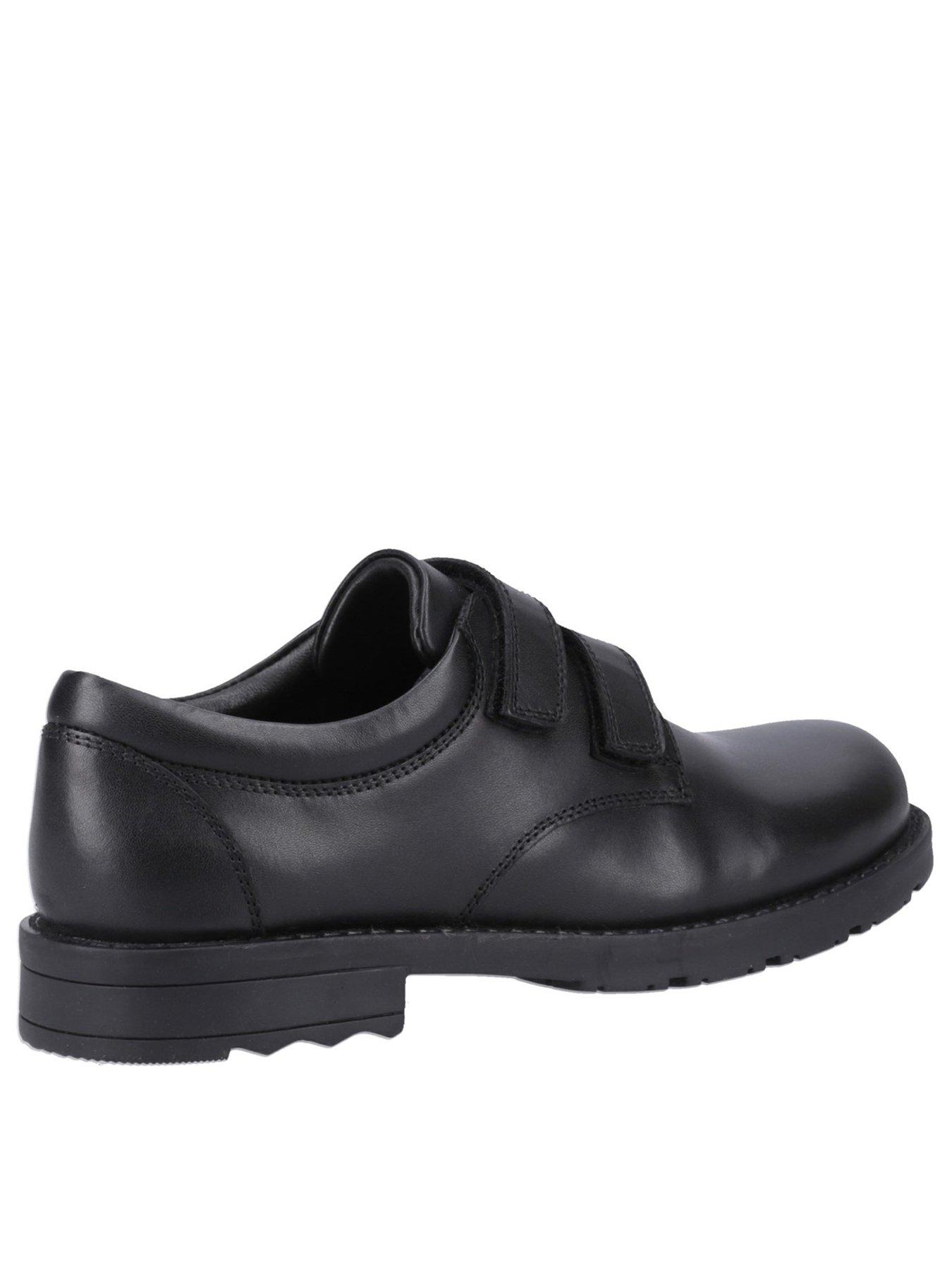  image of hush-puppies-barry-snr-school-shoe-black
