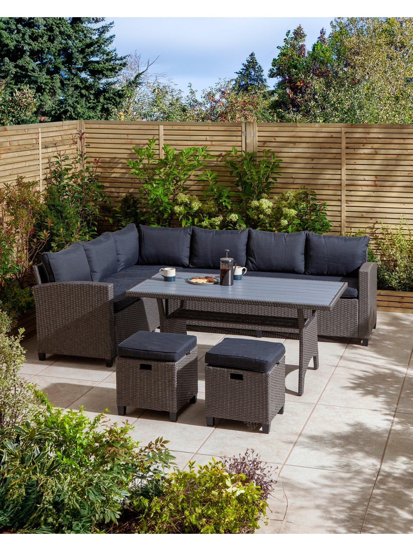 Rowlinson Devesa Corner Dining Set - Grey