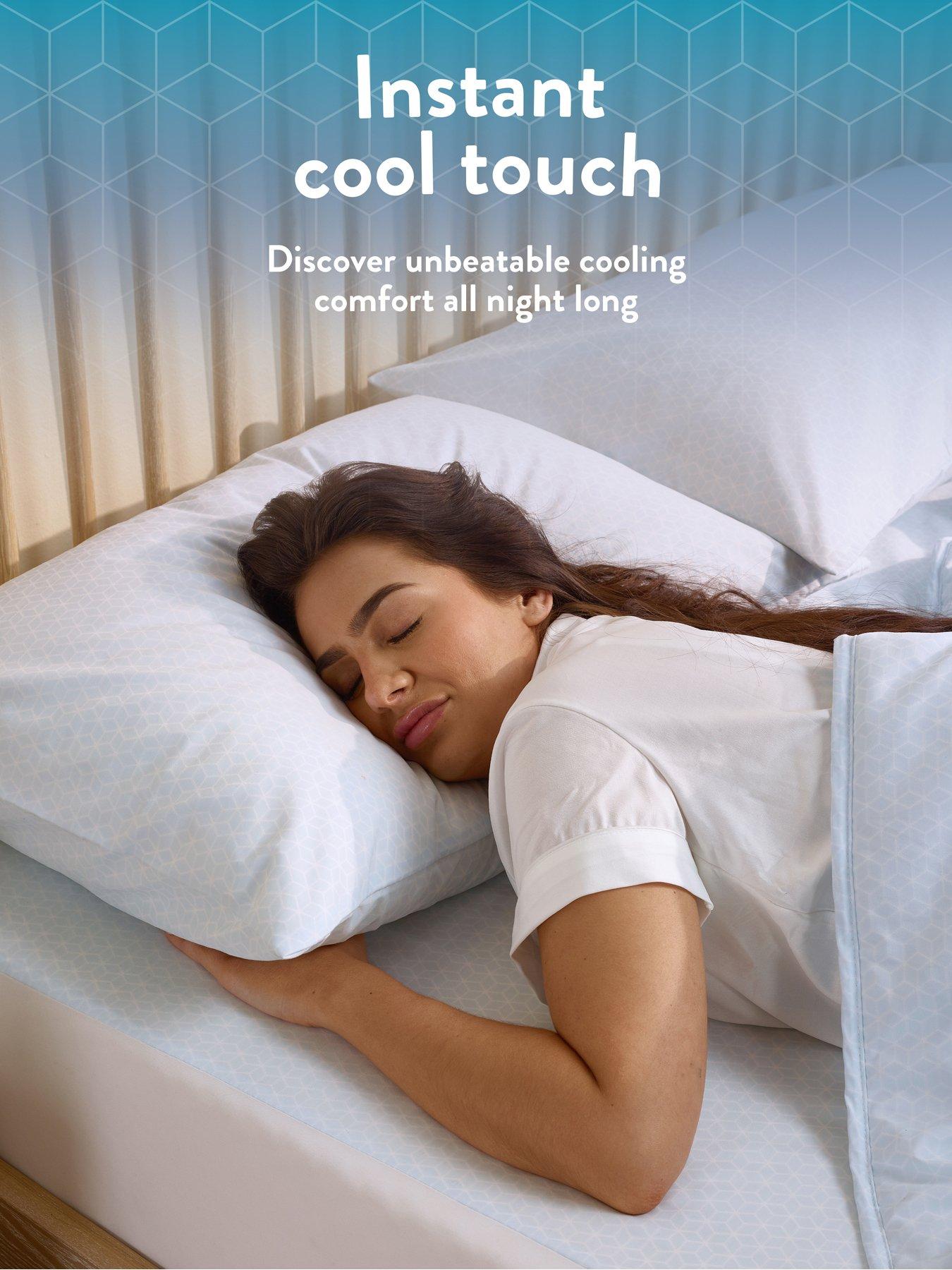  image of slumberdown-cool-summer-coverless-comfort-pillowcase-pair-blue