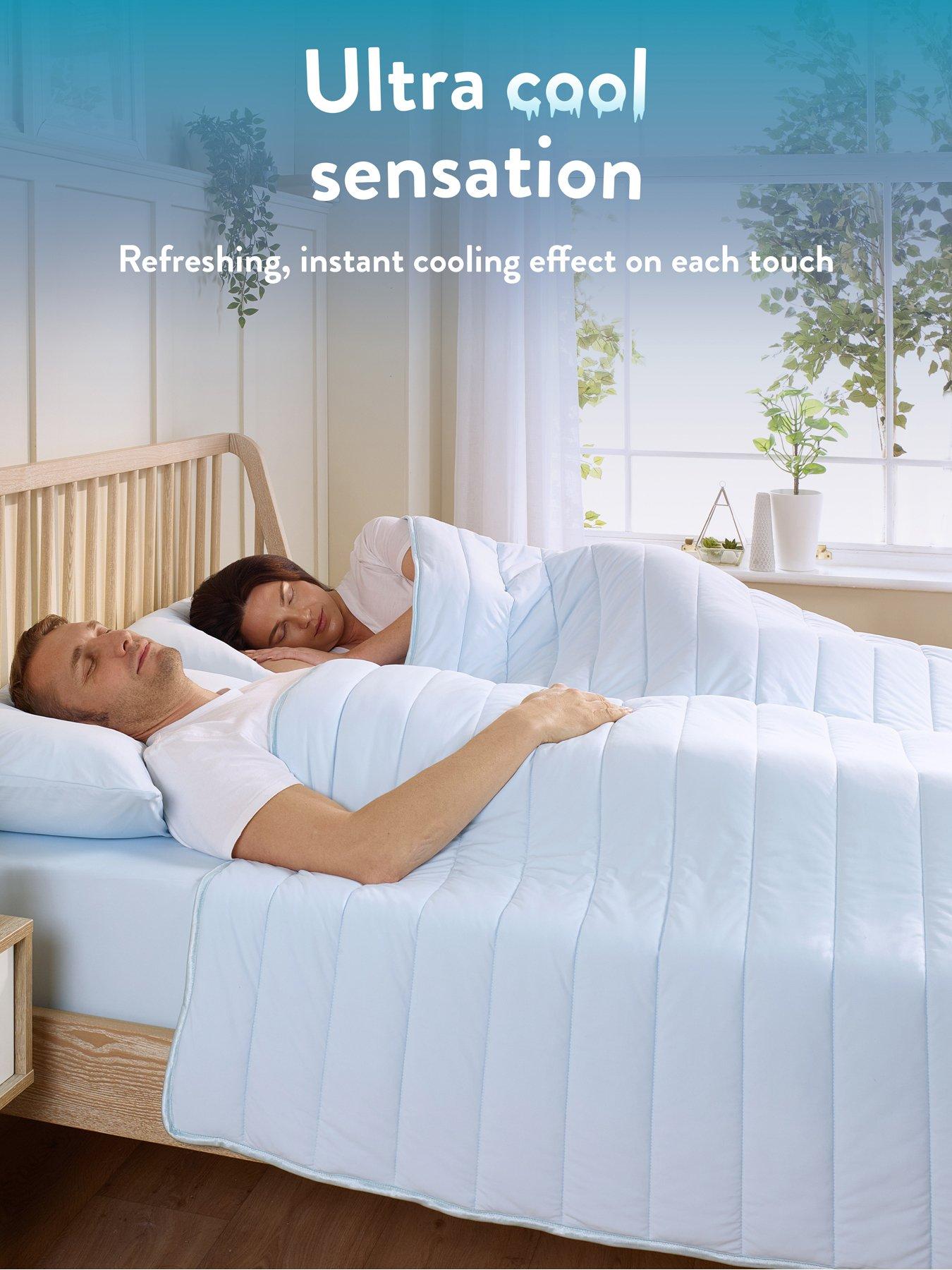  image of slumberdown-coolsleep-ultra-cool-touch-summer-duvet-blue