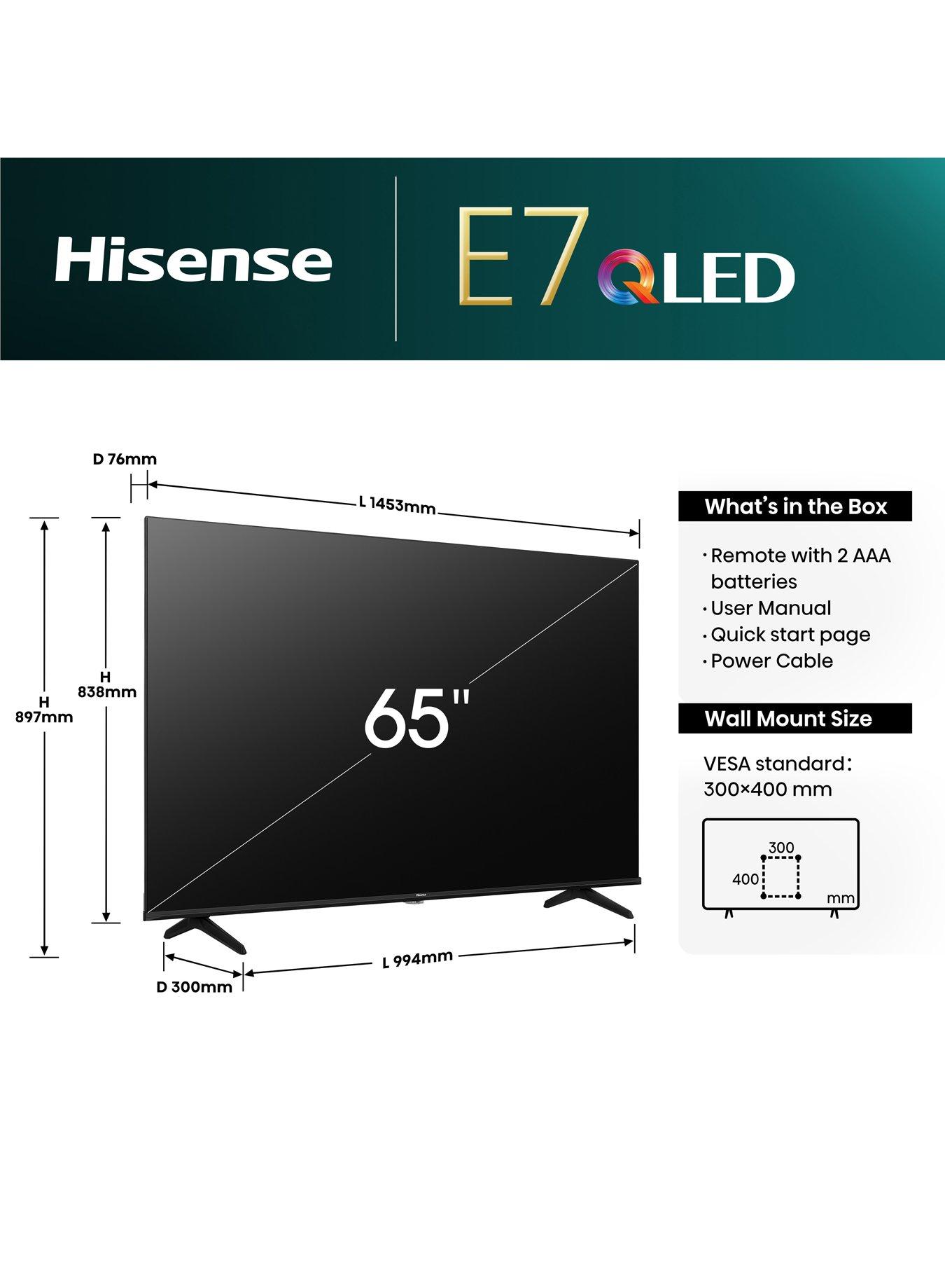  image of hisense-65e7nqtuk-65-inch-entry-qled-smart-tv