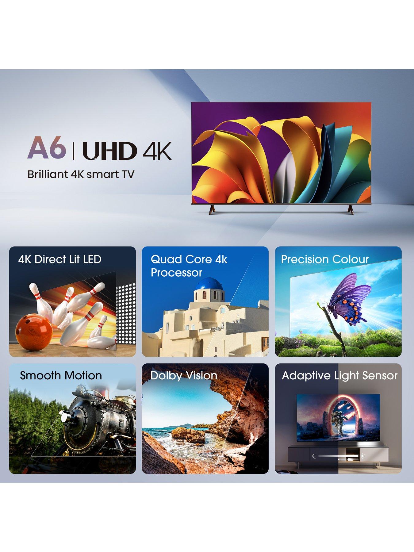  image of hisense-55a6ntuk-55-inch-4k-hdr-smart-tv