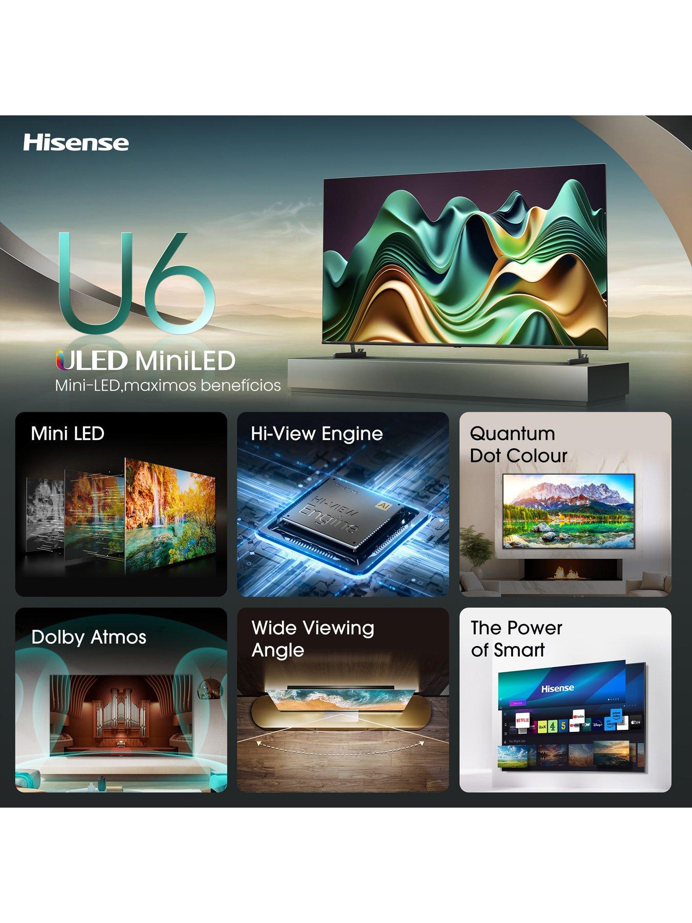  image of hisense-55u6nqtuk-55-inch-mini-led-4k-hdrnbspsmart-tv