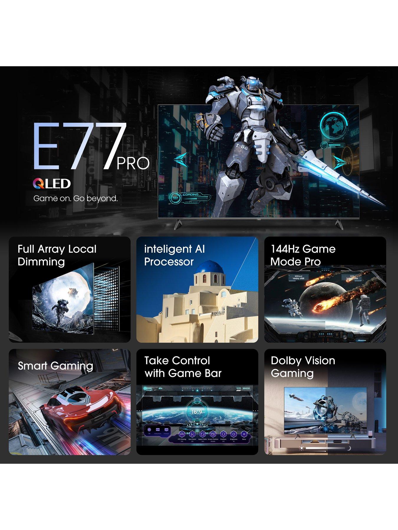  image of hisense-65e77nqtuk-pro-65-inch-qled-4k-hdrnbspsmart-tv