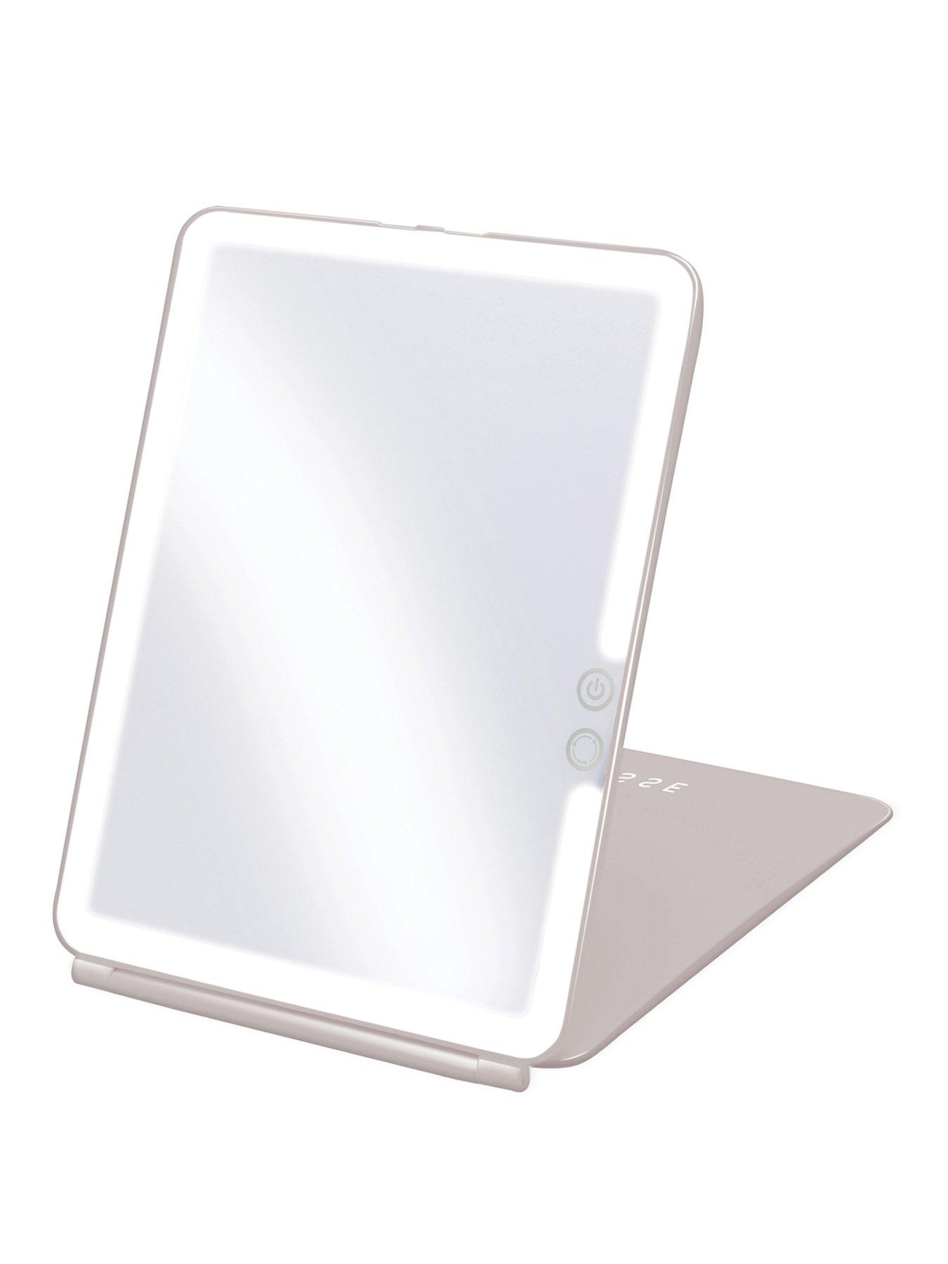 Sensse Glow Up LED Folding Mirror - Warm Grey