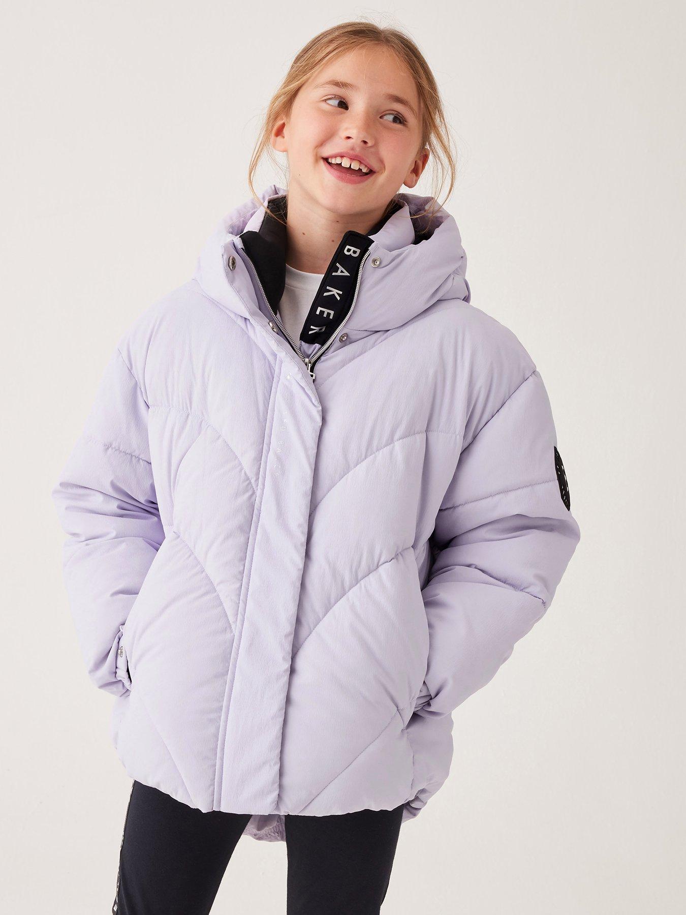 Girls silver ted baker coat best sale