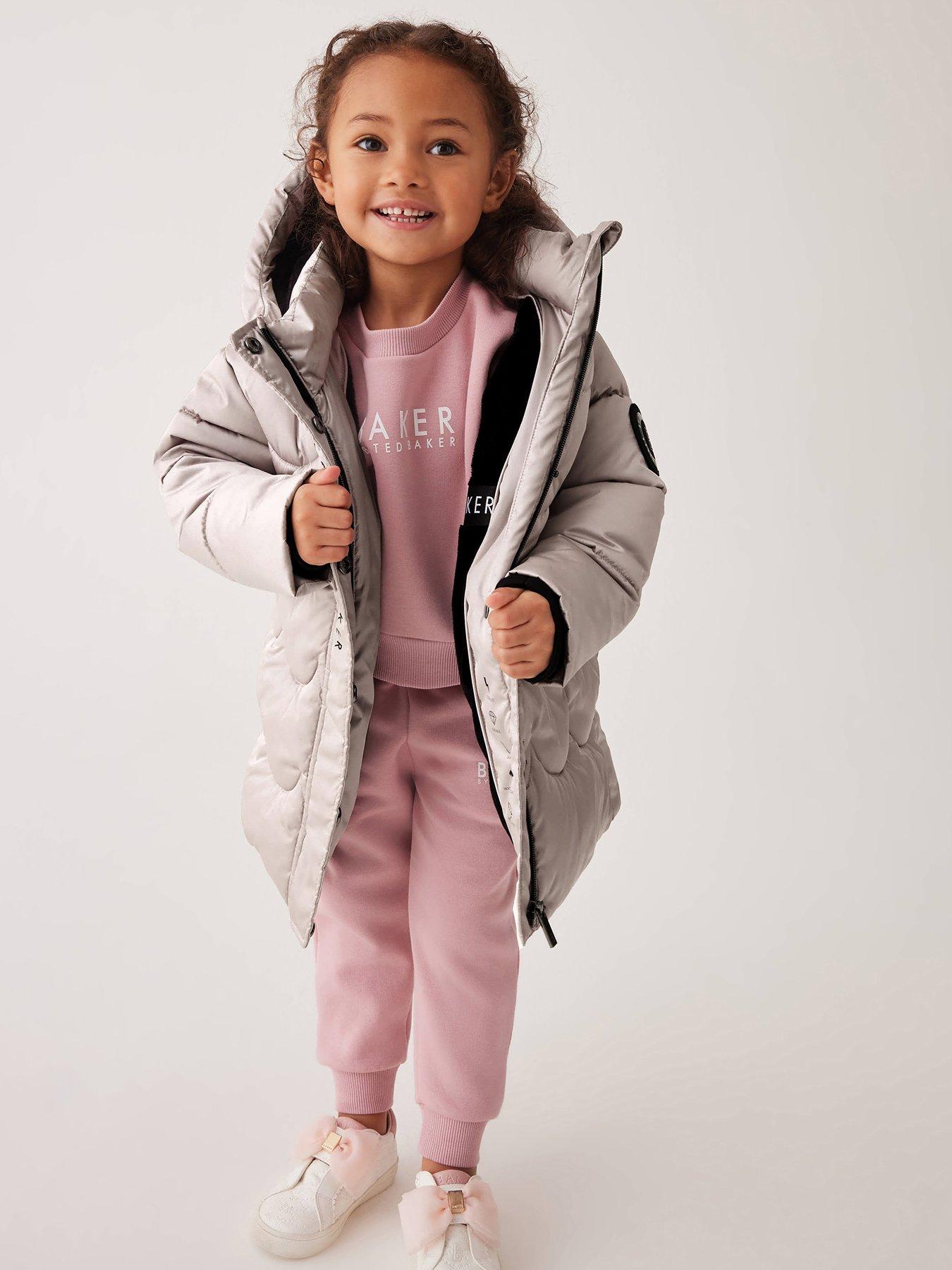 Ted Baker Baker By Ted Baker Younger Girls Scallop Padded Coat Beige littlewoods