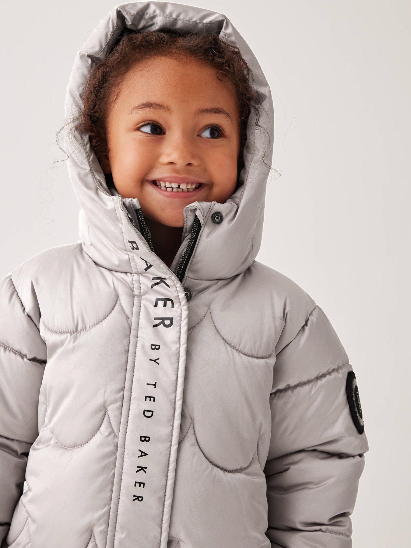 Baker By Ted Baker Younger Girls Scallop Padded Coat Beige