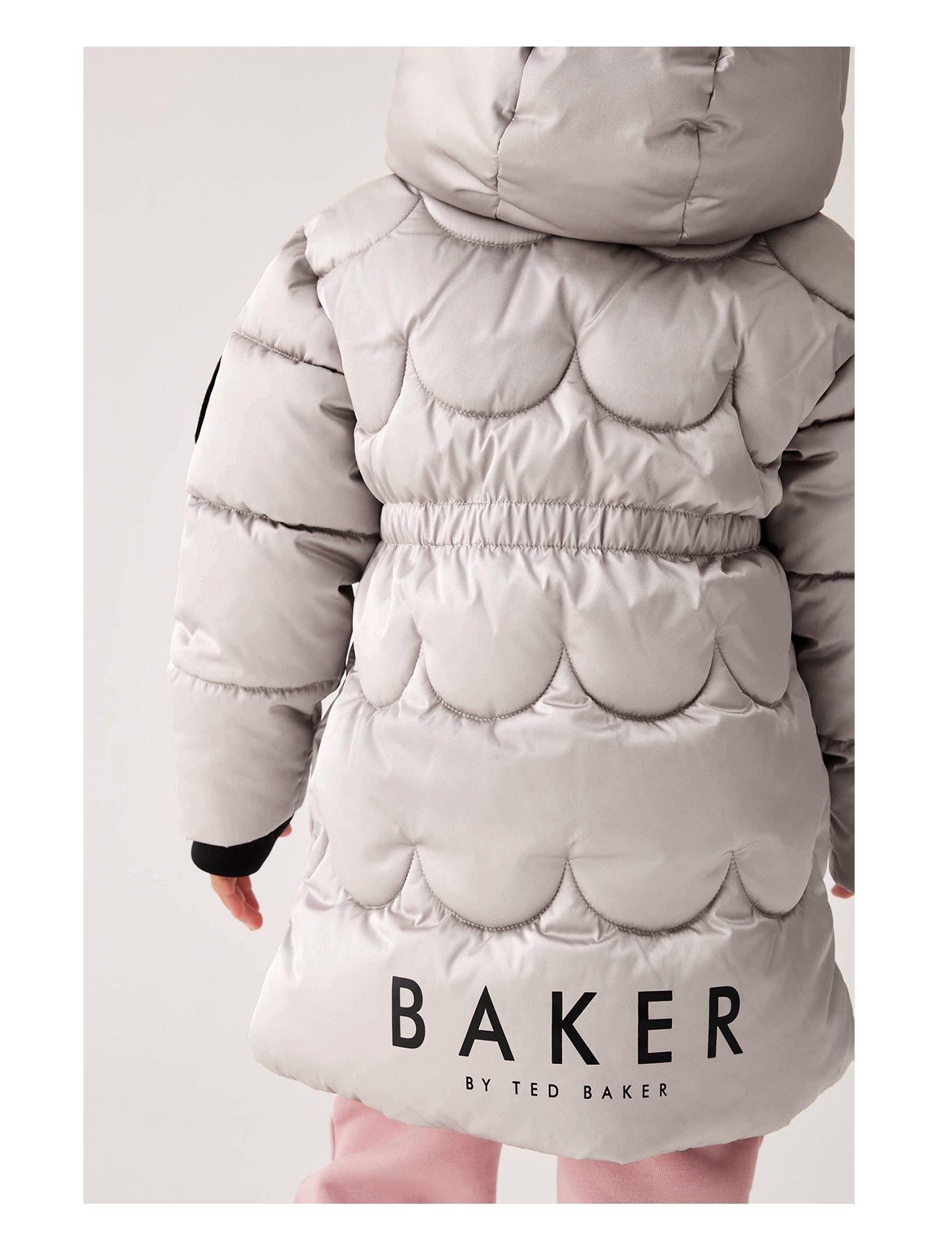 Baker By Ted Baker Younger Girls Scallop Padded Coat Beige