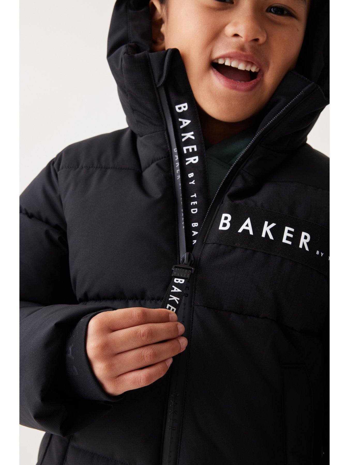 Ted Baker Baker By Ted Baker Black Padded Coat littlewoods