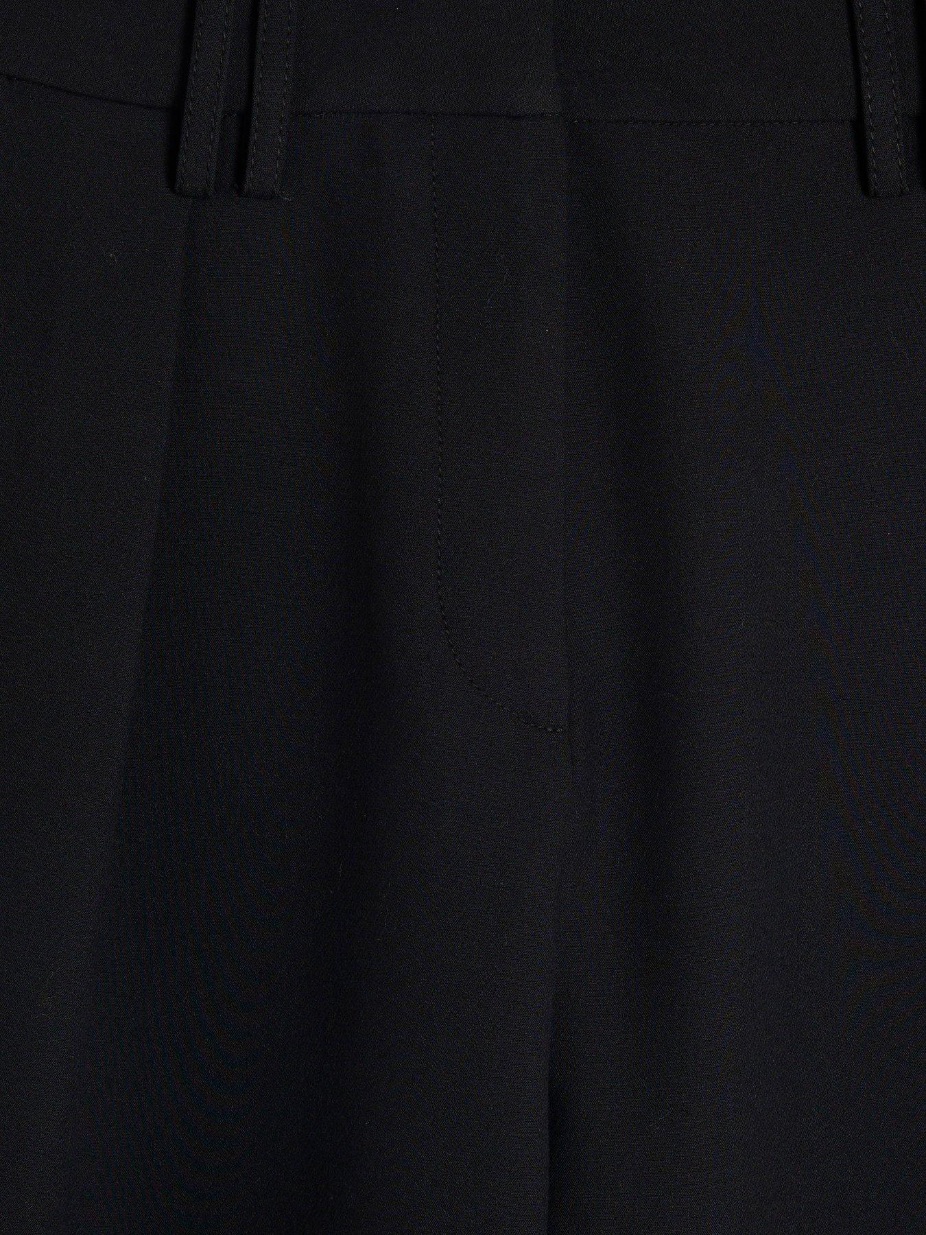 Image 5 of 6 of River Island High Waist Wide Leg Trouser - Black