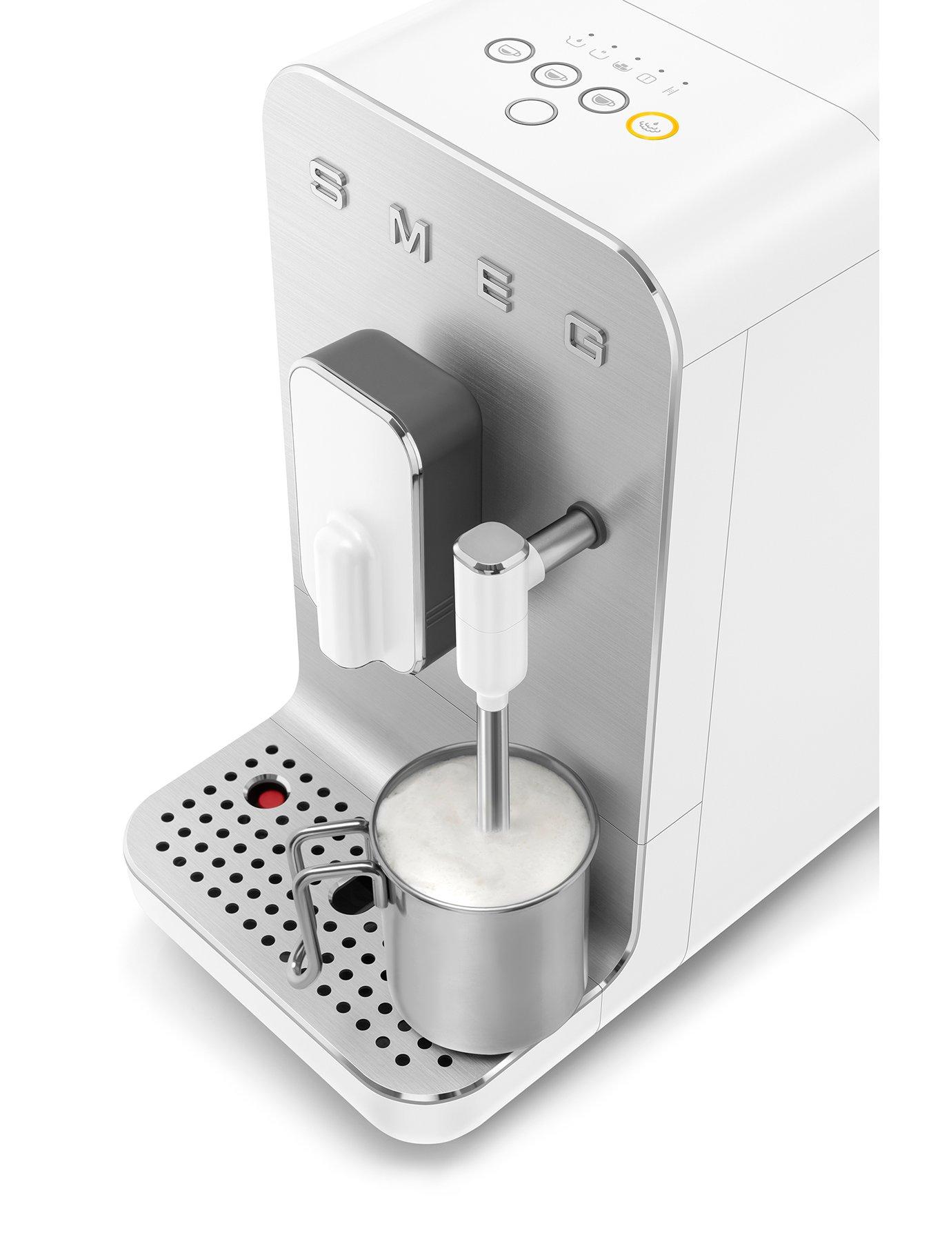 Smeg BCC12 Bean to Cup Coffee Machine - Matte White | Littlewoods