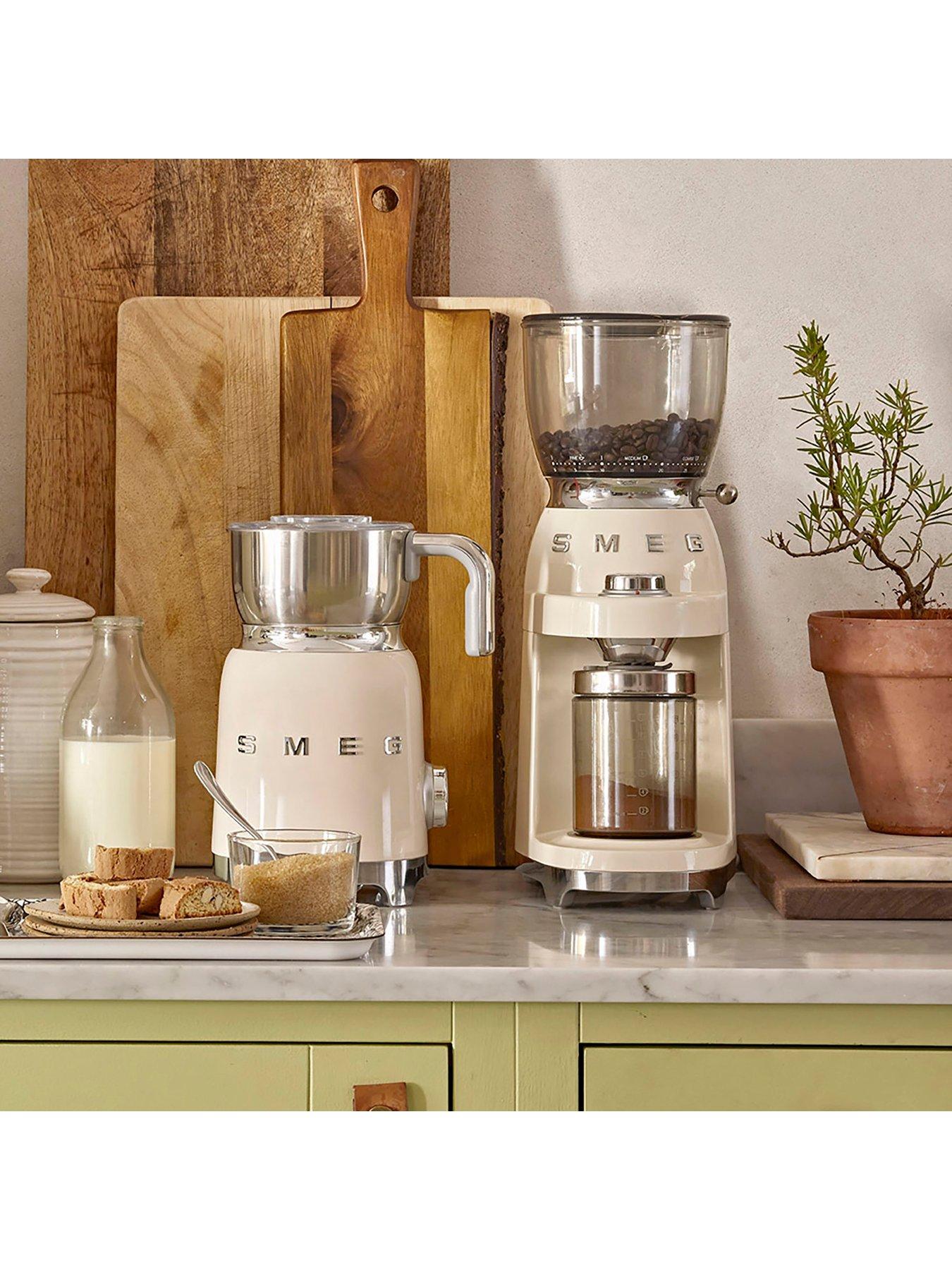Smeg CGF11 50's Style Coffee Grinder Cream Littlewoods