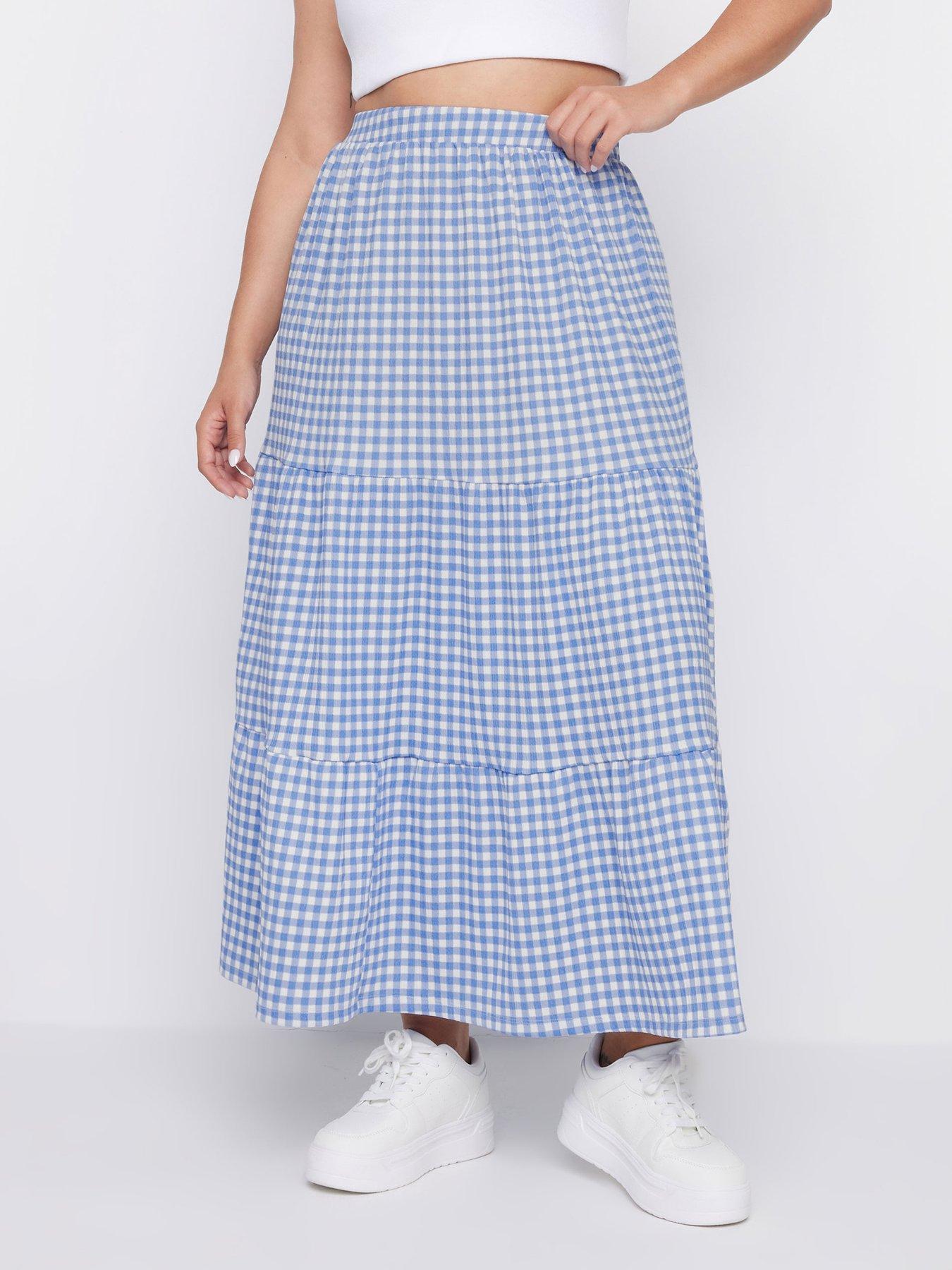 Yours Curve Jersey Tiered Skirt littlewoods