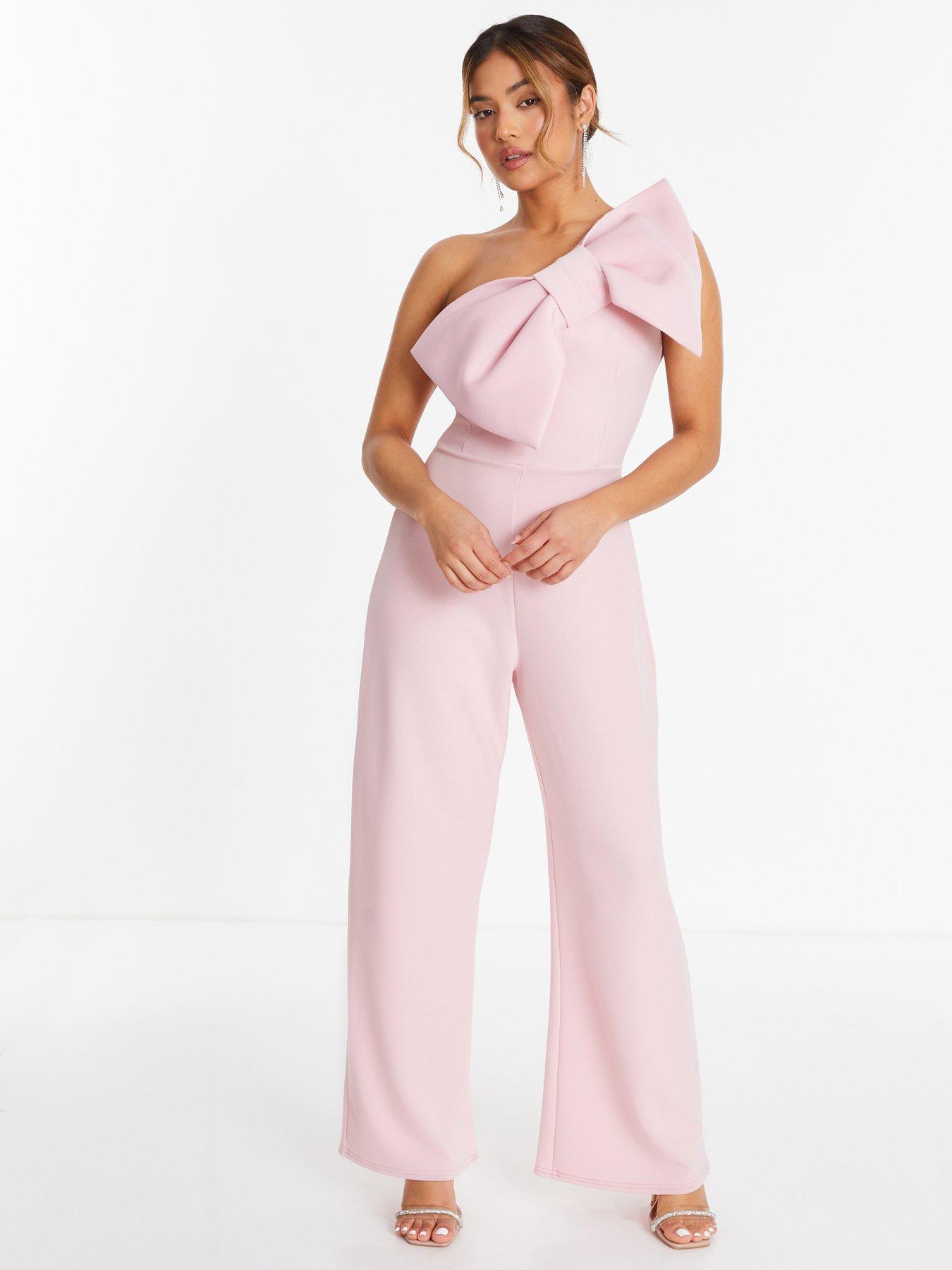 Pink quiz jumpsuit on sale