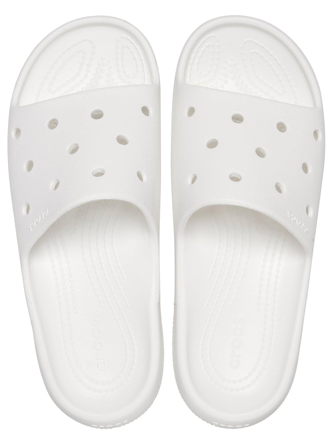 image of crocs-mens-classic-v2-slide-white