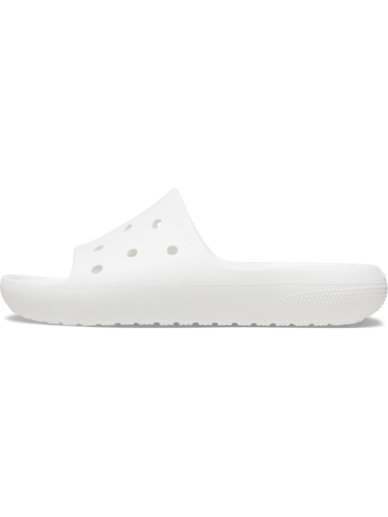  image of crocs-mens-classic-v2-slide-white