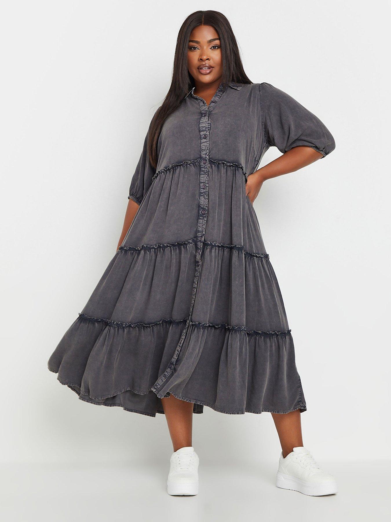  image of yours-curve-wash-shirt-dress