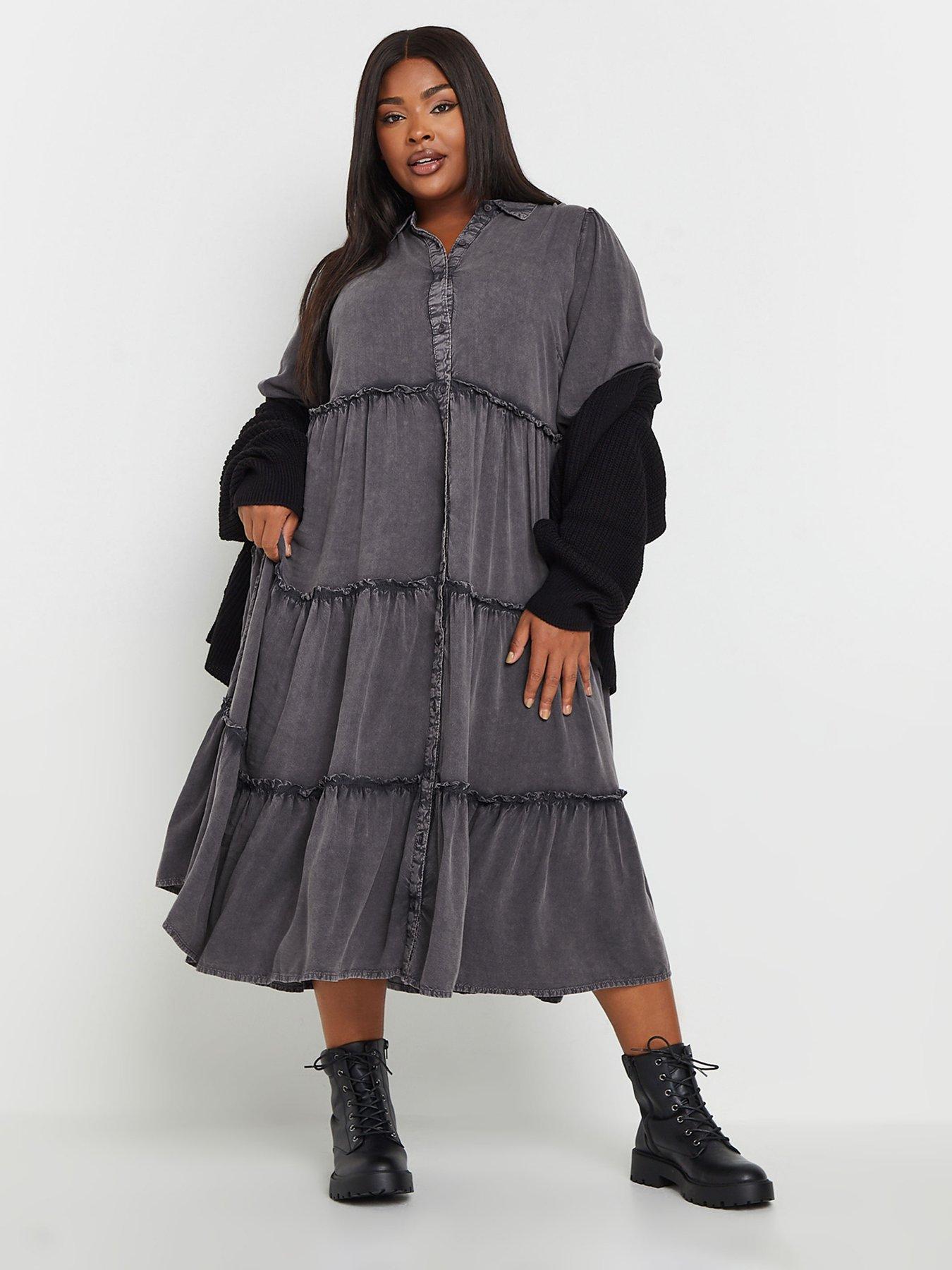  image of yours-curve-wash-shirt-dress