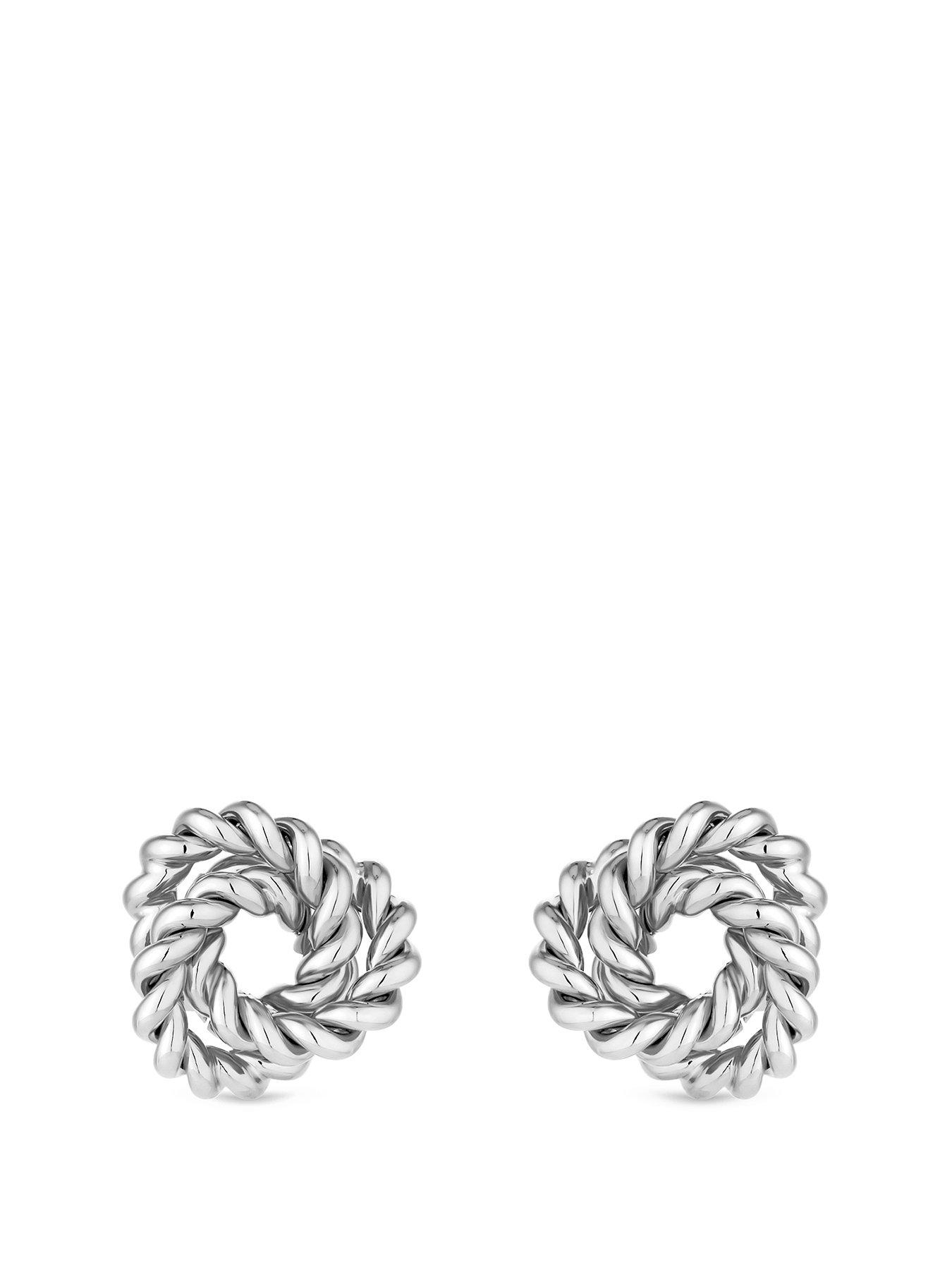 jon-richard-vintage-inspired-silver-plated-textured-knot-earrings