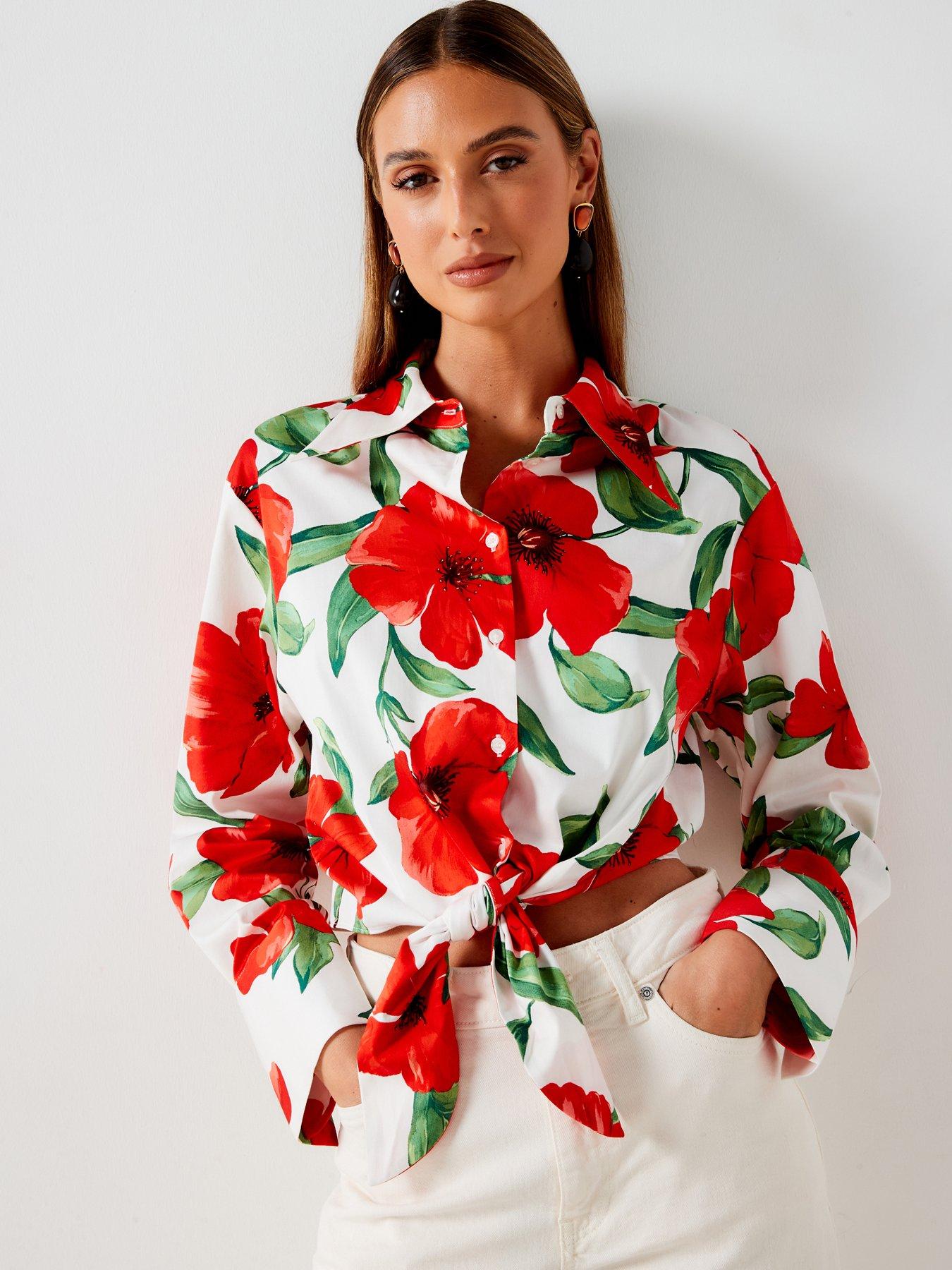 undefined Floral Printed Blouse - Red