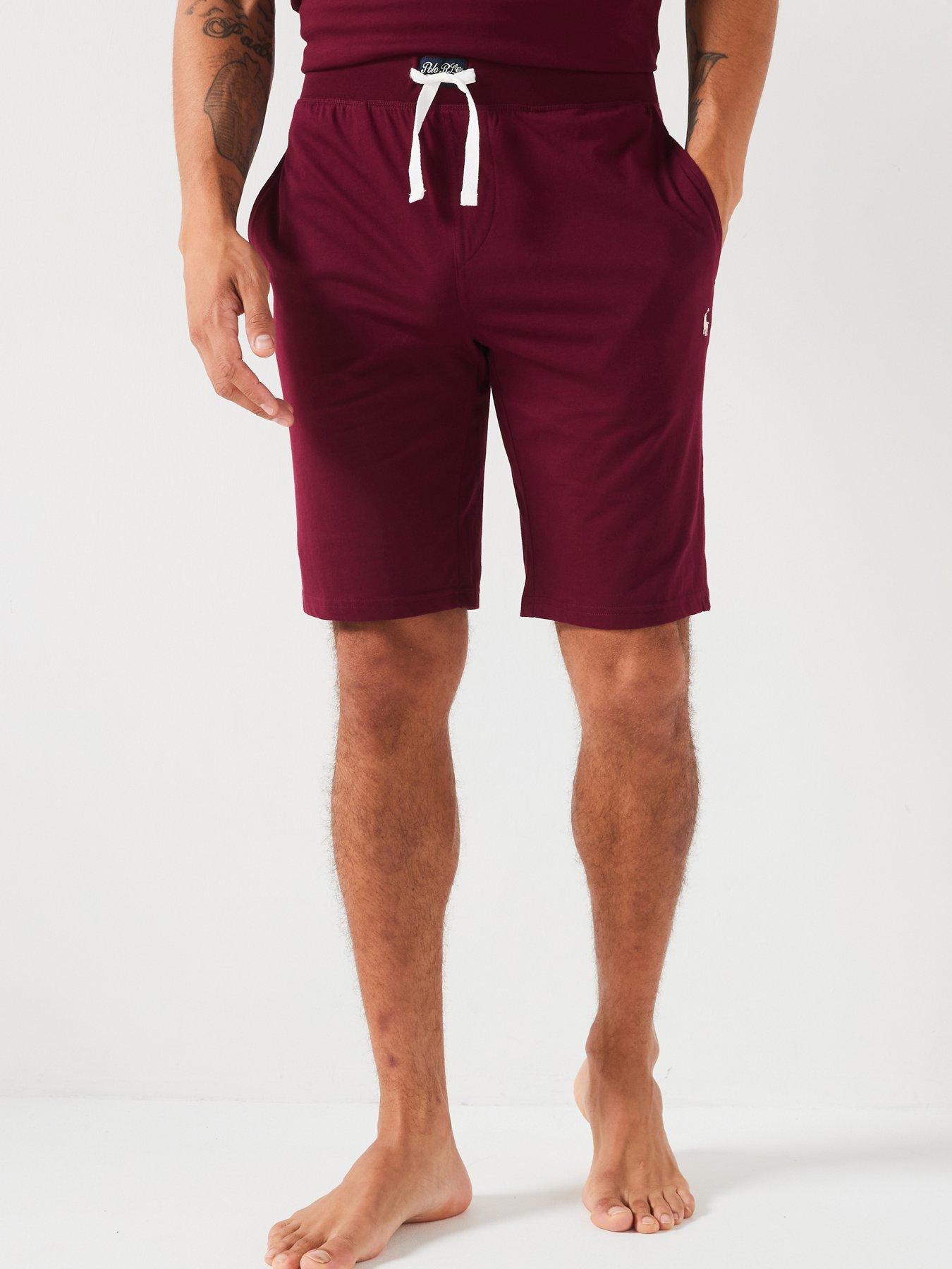 Polo Ralph Lauren Waistband And Pp Loungewear Shorts Dark Red littlewoods