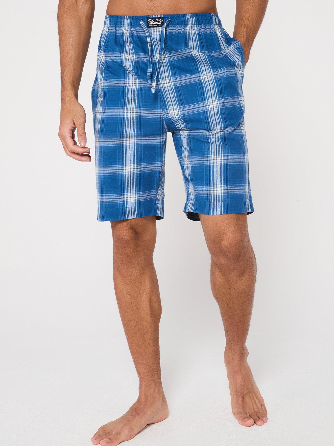 Polo Ralph Lauren Check Woven Loungewear Shorts Navy littlewoods