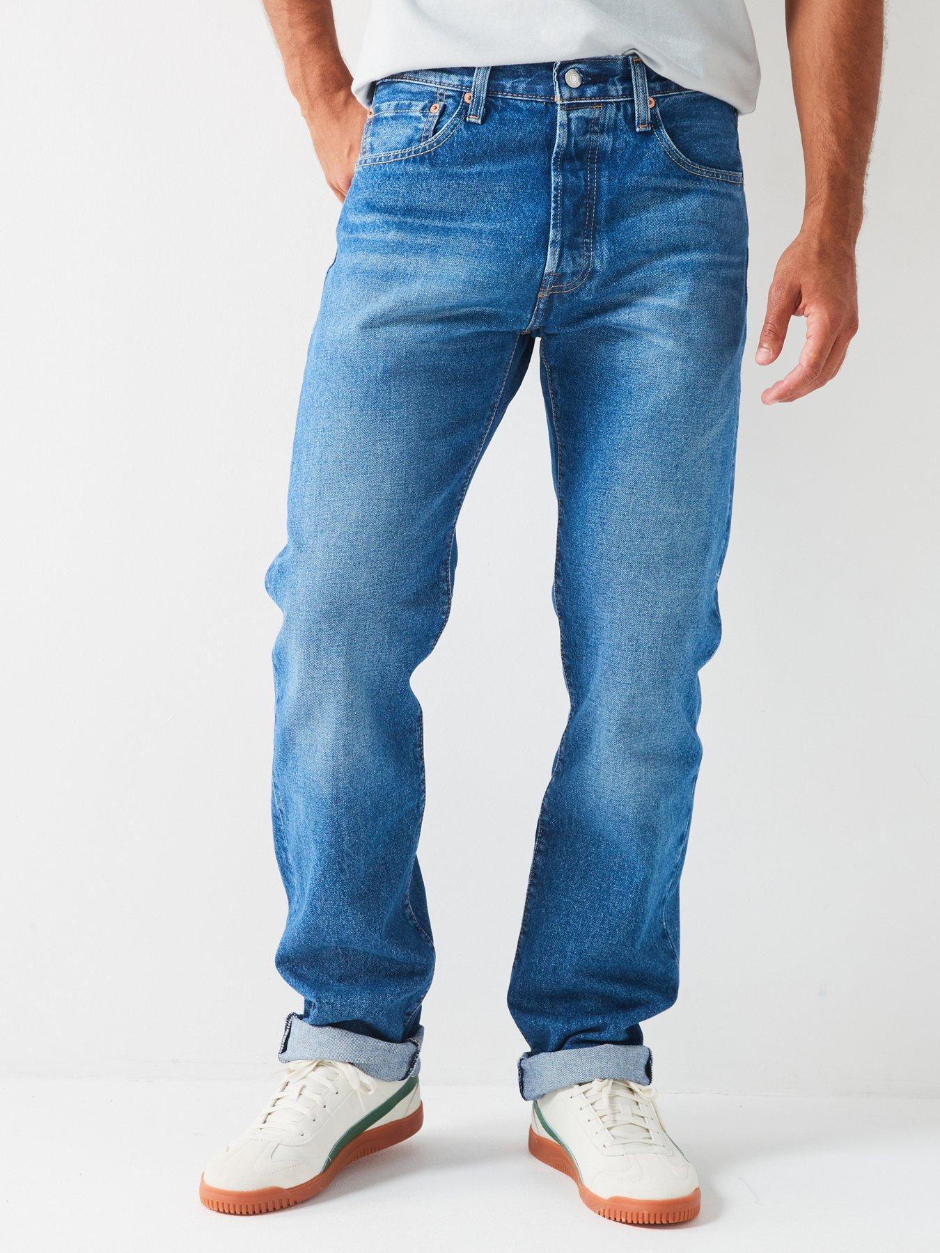 Levi s 501 Original Straight Fit Jeans Mercy Me Blue littlewoods