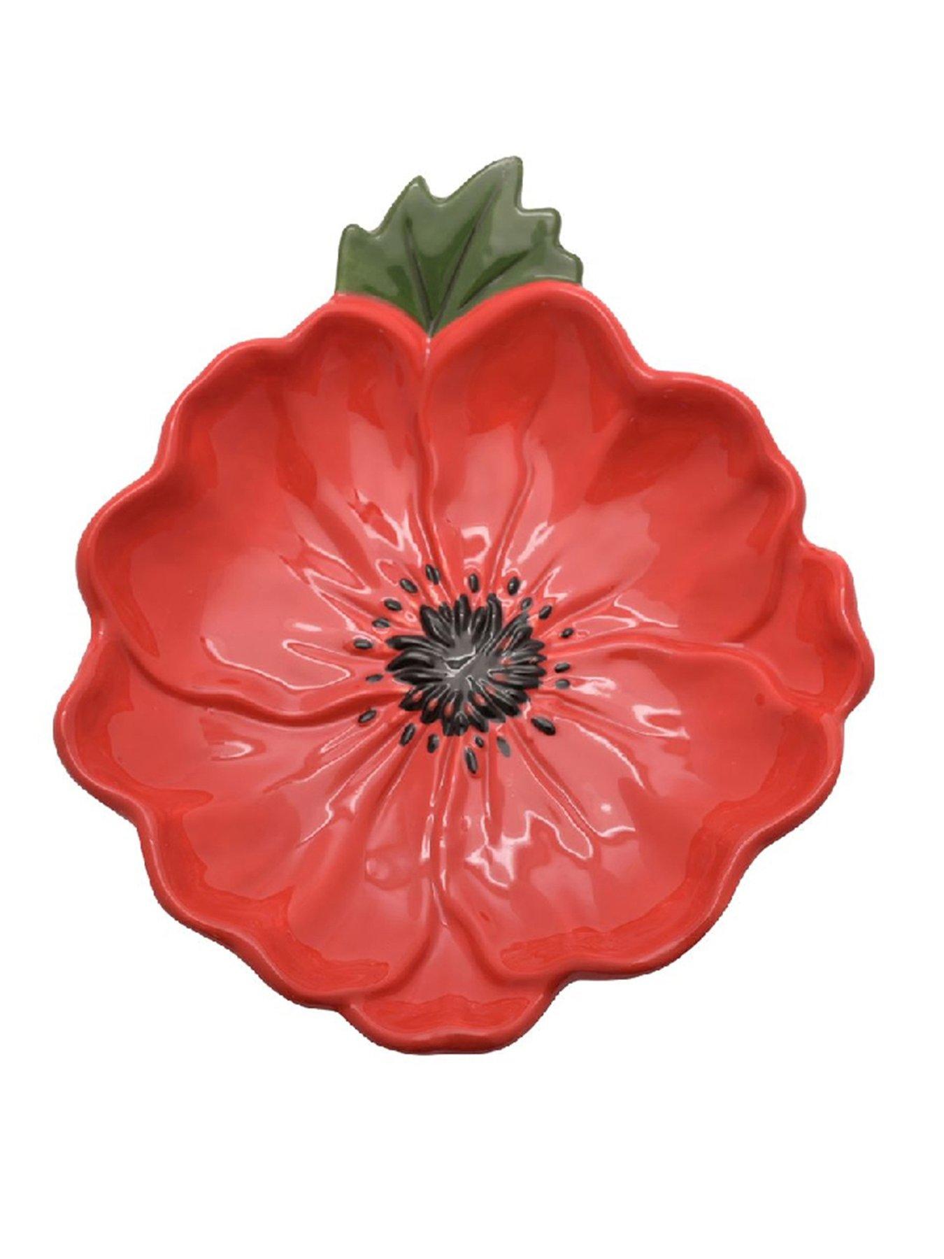 Image 3 of 6 of Hestia Set of 4 Bright Flower Plates