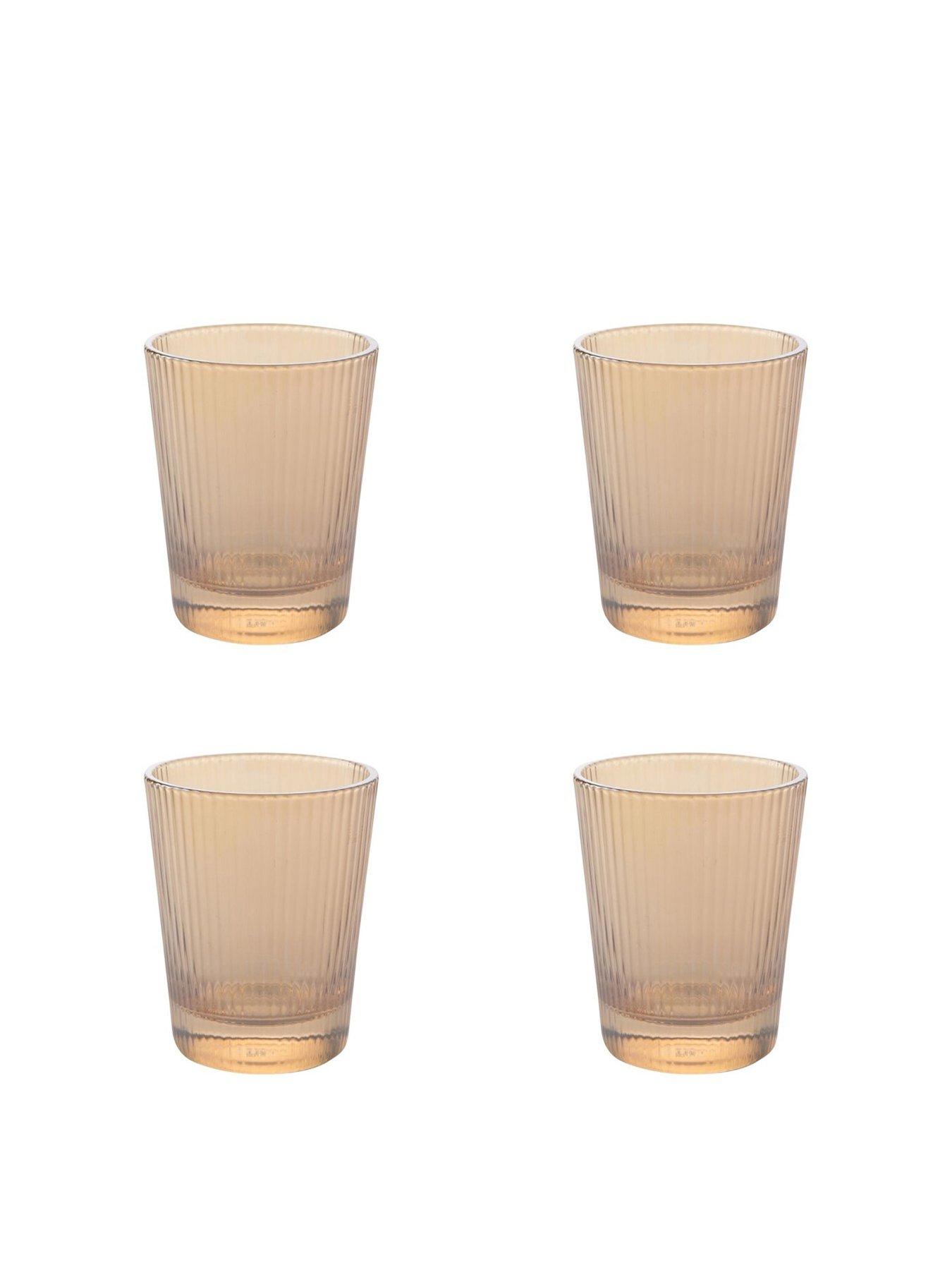  image of hestia-set-of-4-ribbed-glasses-champagne